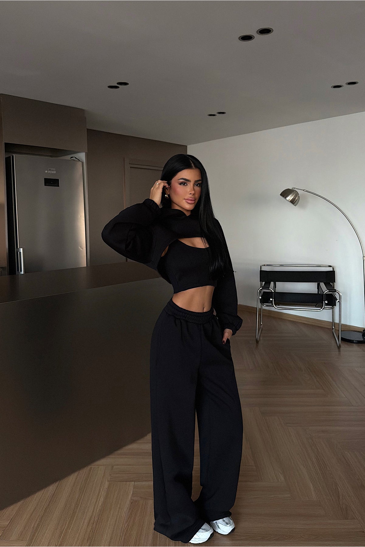 Siyah Corsica Eşofman Takımı ATE-3885