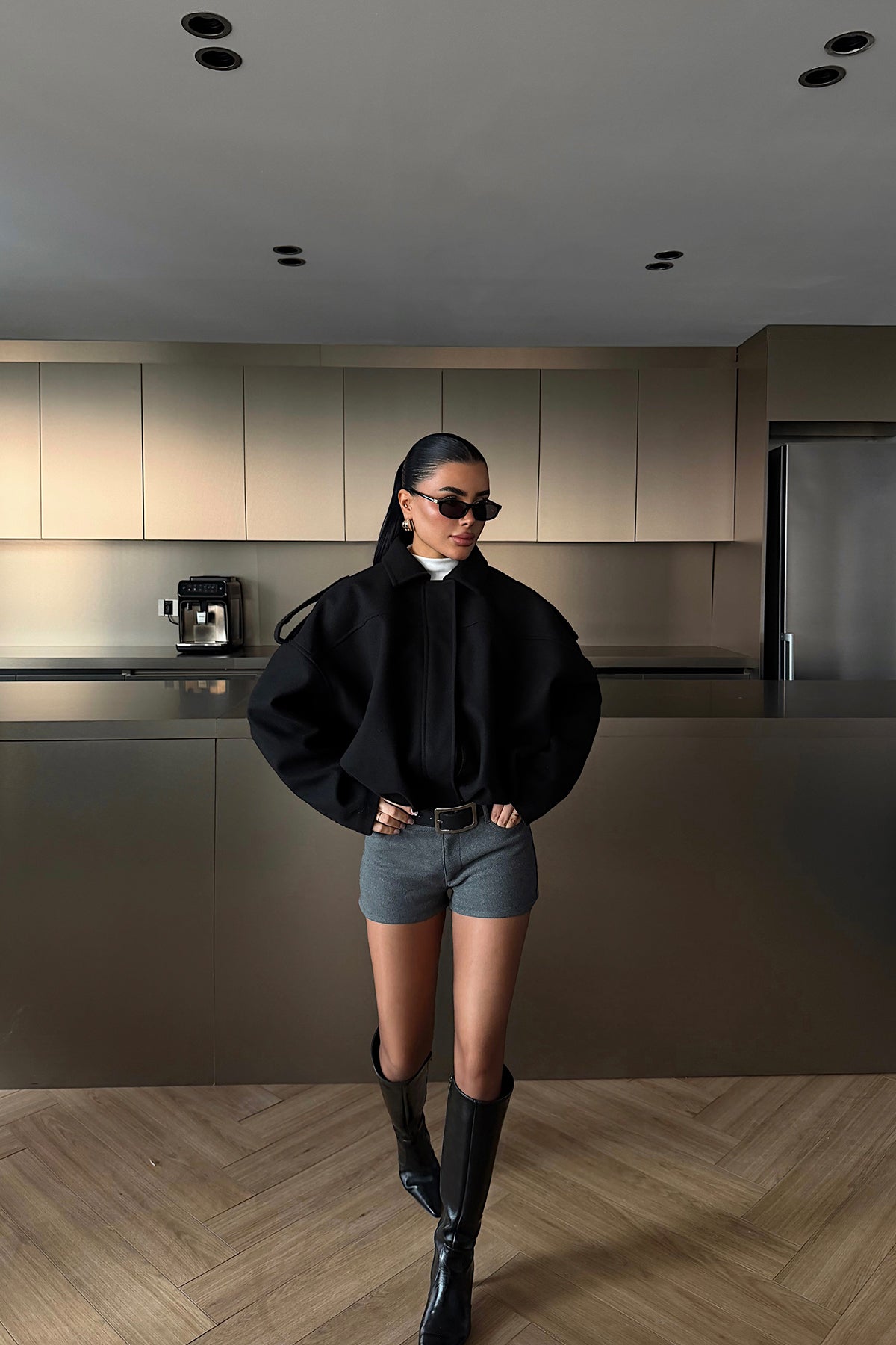 Siyah Bomber Ceket ATE-4739