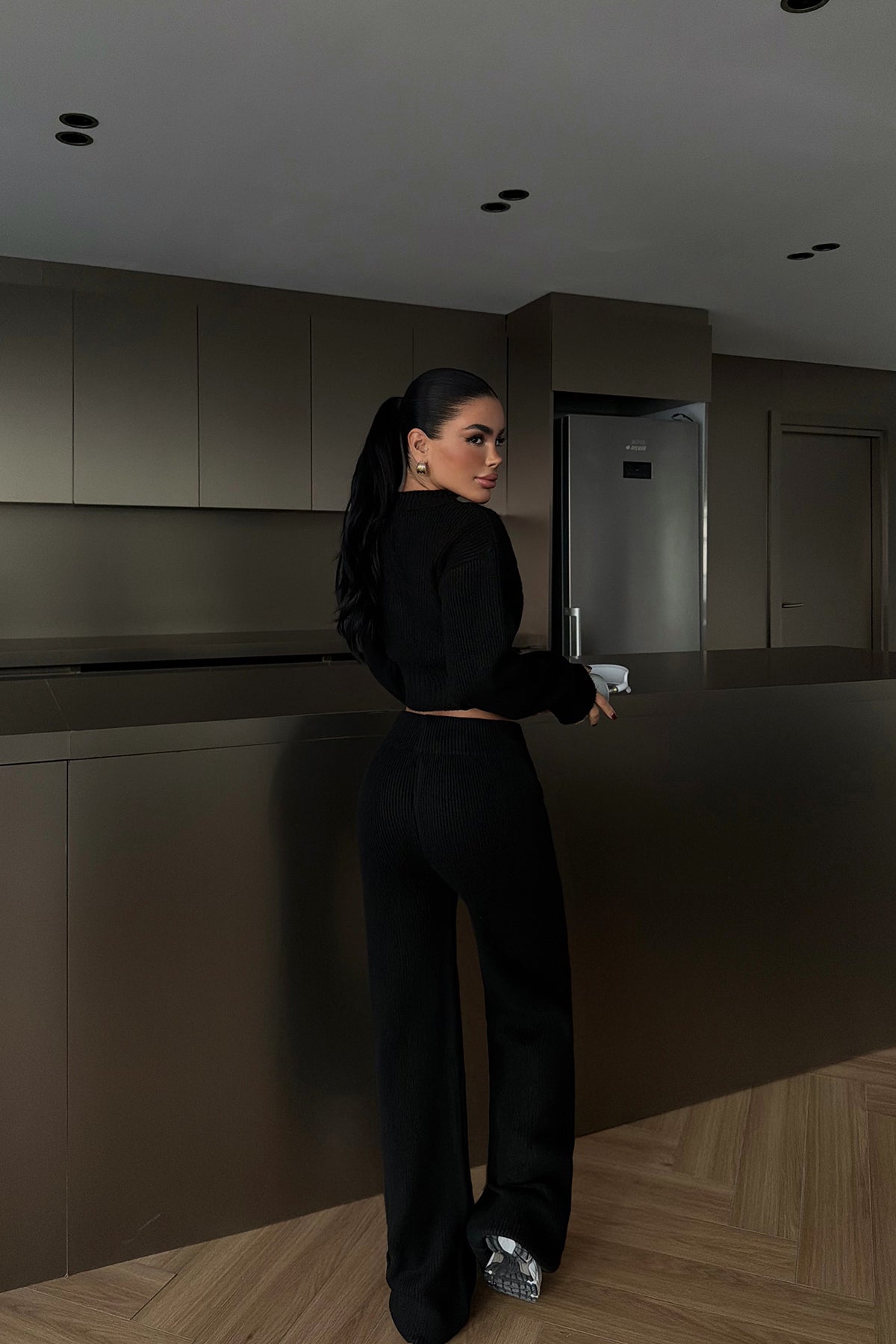 Siyah Zaria Triko Takım ATE-3980