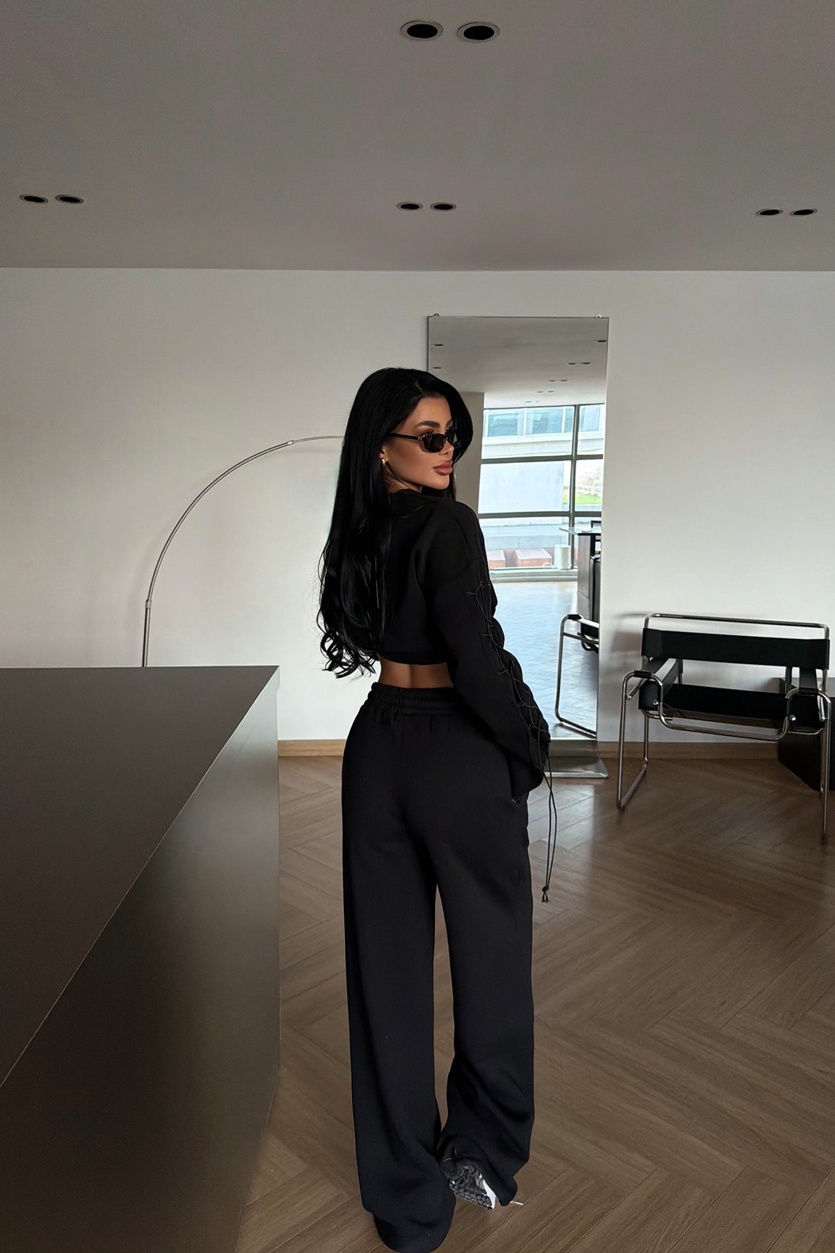 Siyah Masego Eşofman Takımı ATE-4095