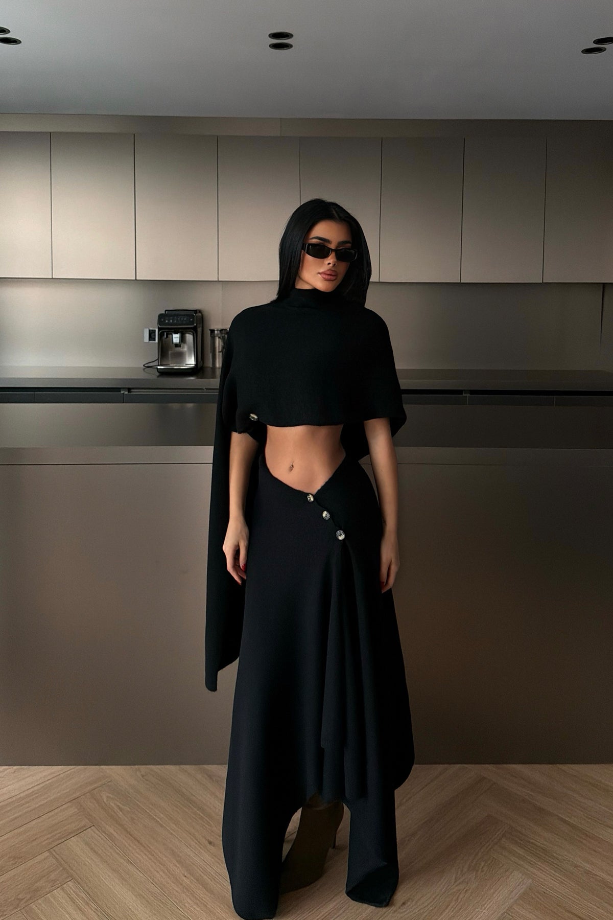 Siyah Suzette Triko Takım ATE-4399