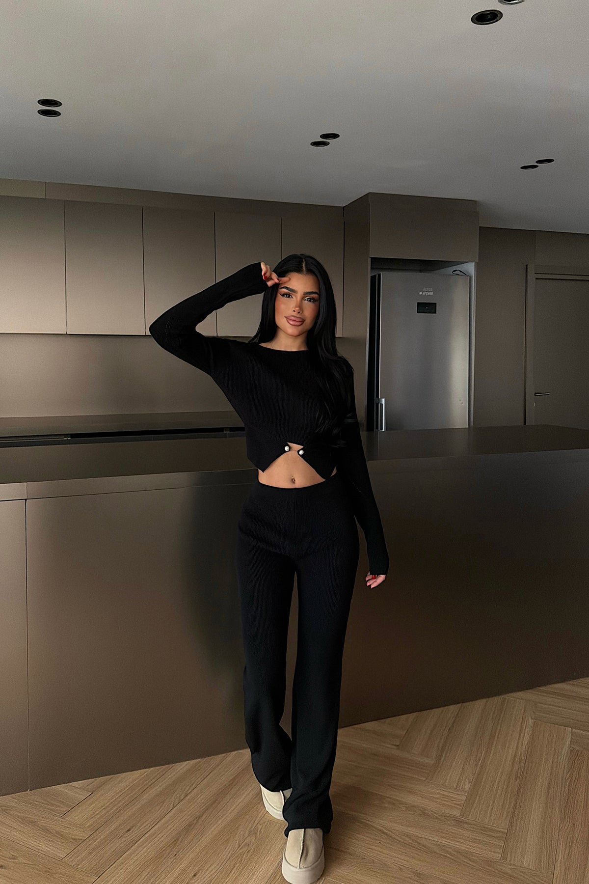 Siyah Octavia Triko Takım ATE-4436