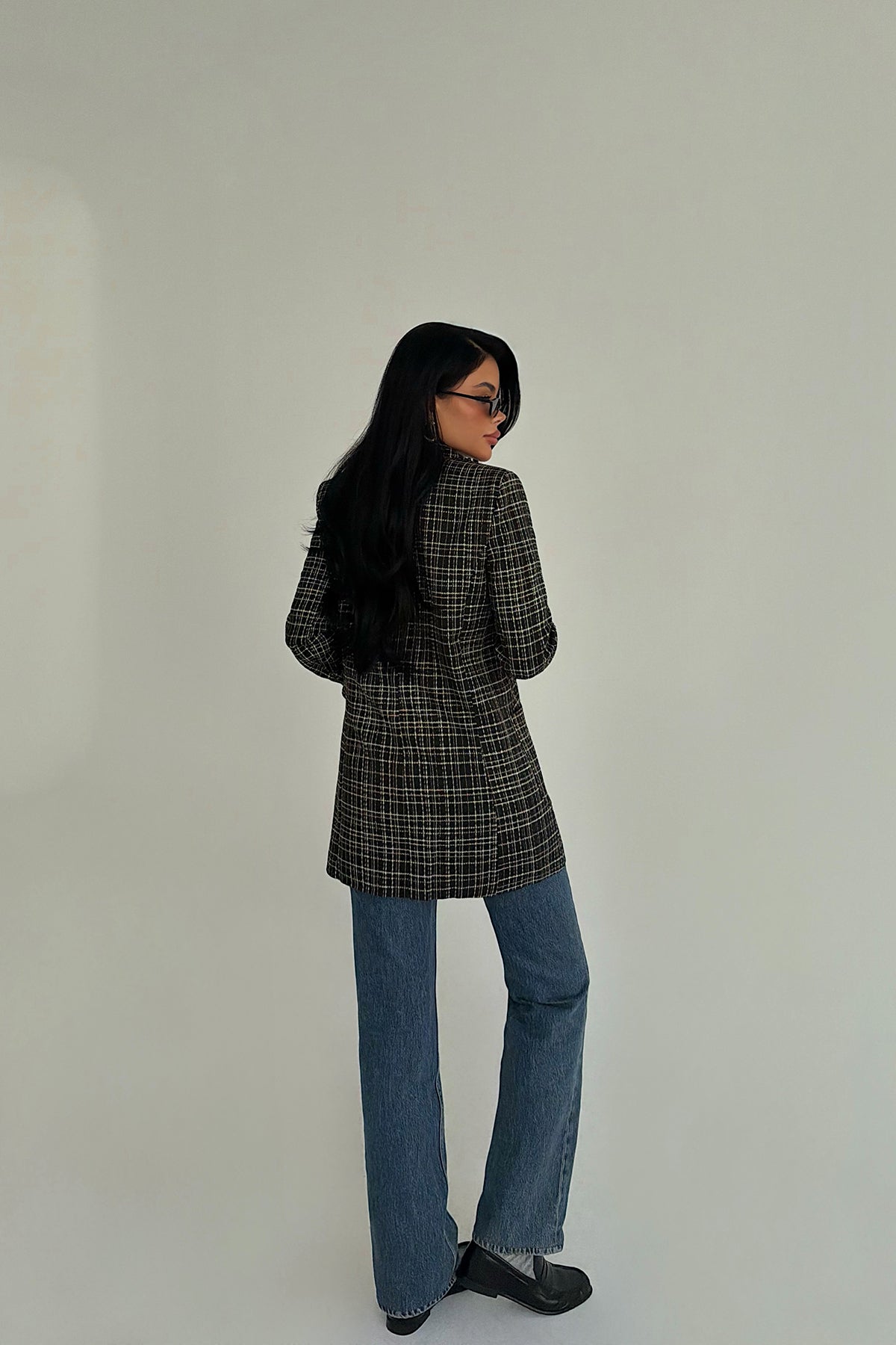 Siyah Ekose Kody Ceket ATE-3966