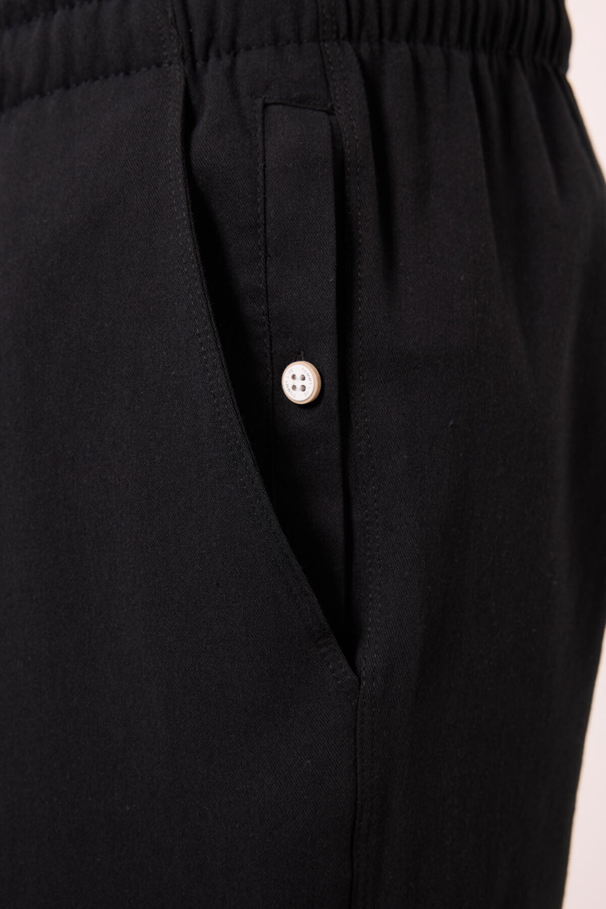 Siyah Standart Fit Dokuma Hafif Esnek Chino Erkek Pantolon - 82178