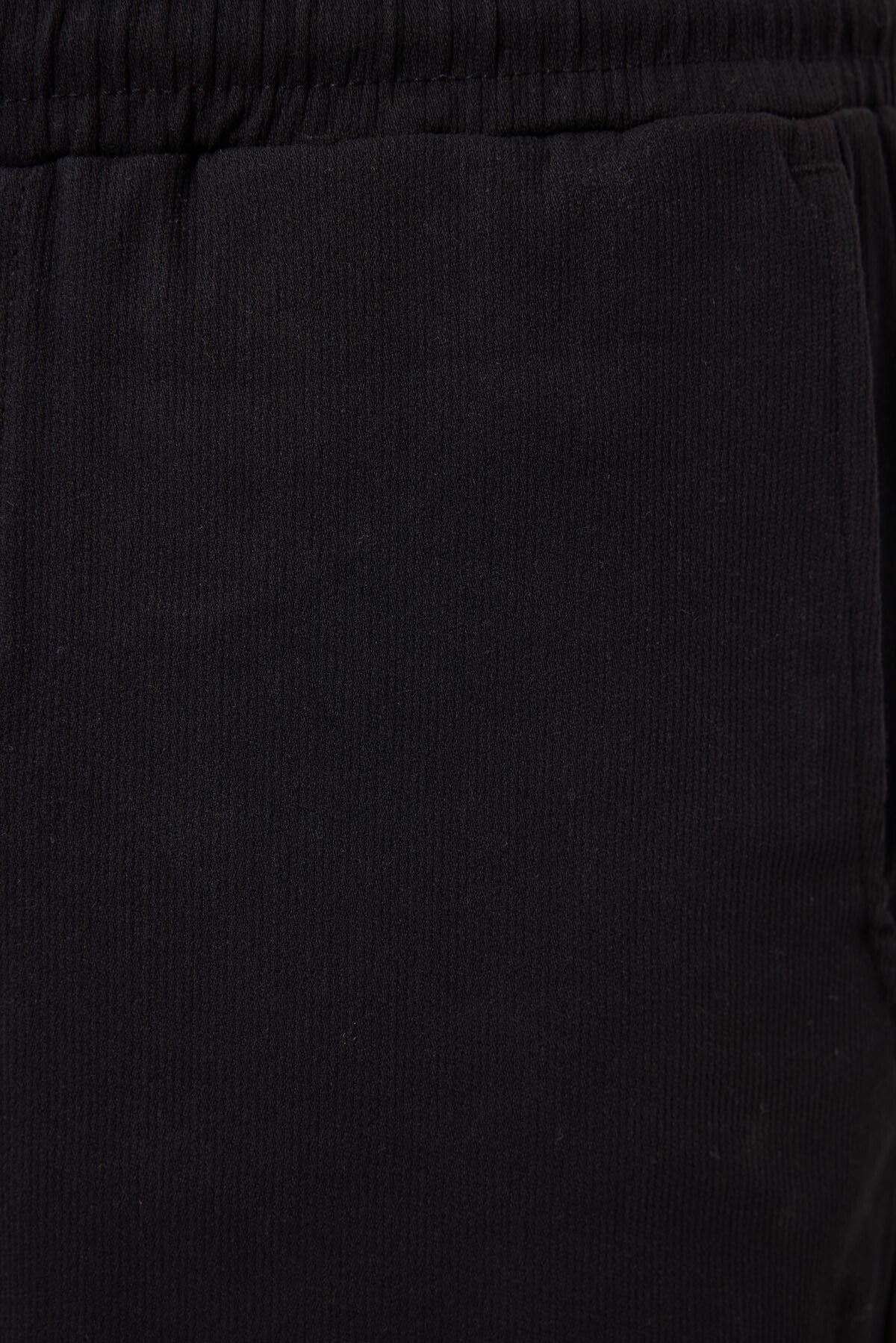 Siyah Standart Fit Dokuma Hafif Esnek Chino Erkek Şort - 81289