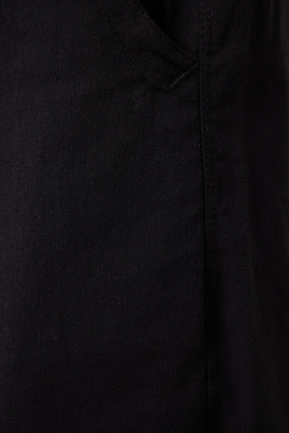 Siyah Standart Fit Dokuma Hafif Esnek Chino Erkek Şort - 81293