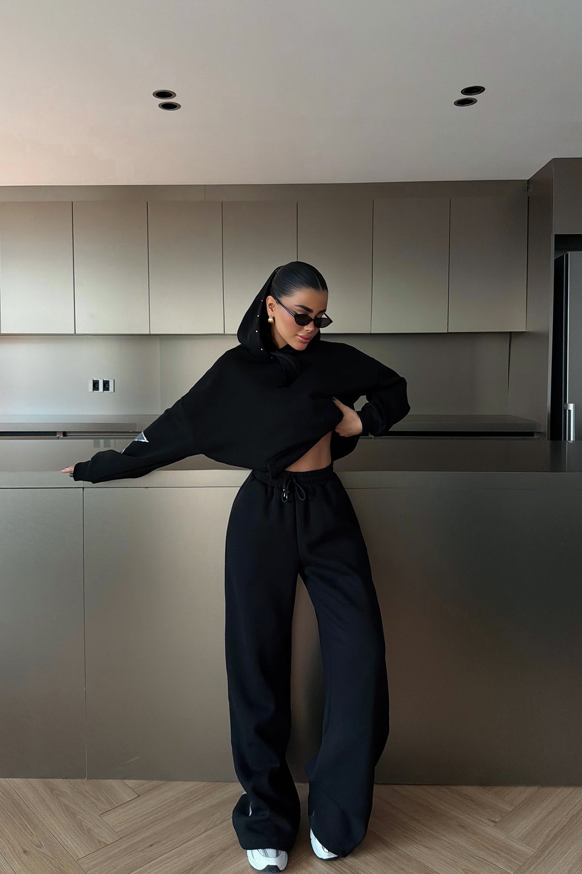 Siyah Stars Eşofman Takım ATE-3720