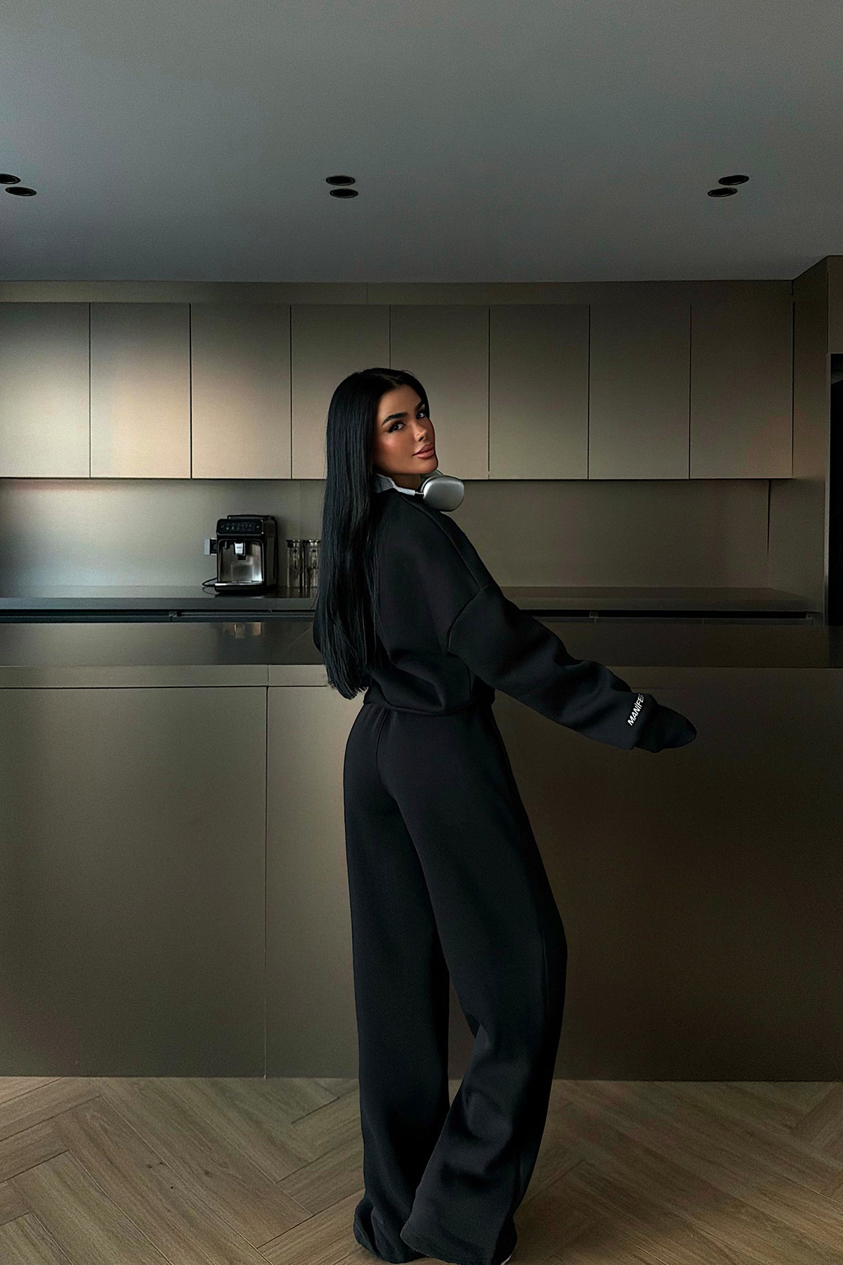 Siyah Manifest Eşofman Takımı ATE-4166