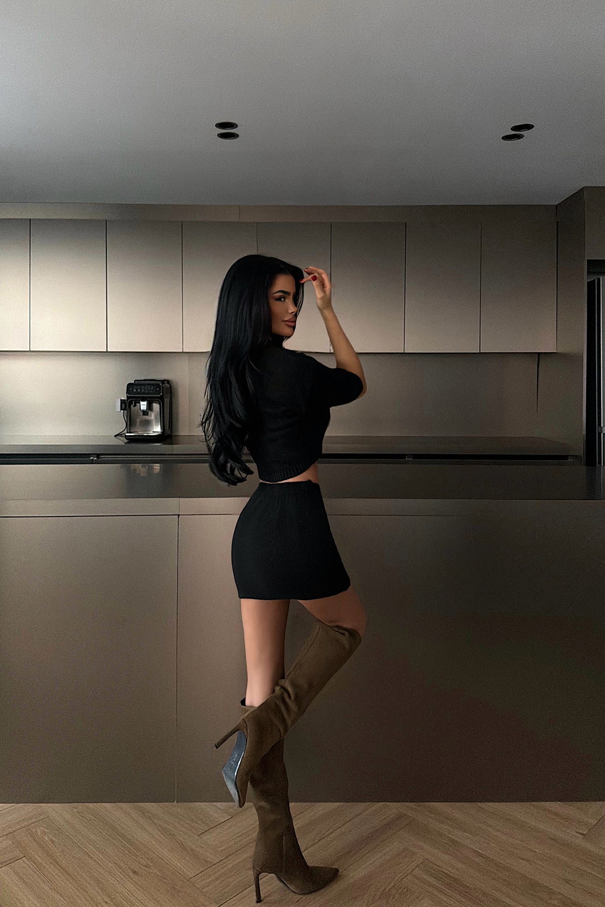 Siyah Alondra Triko Takım ATE-4414