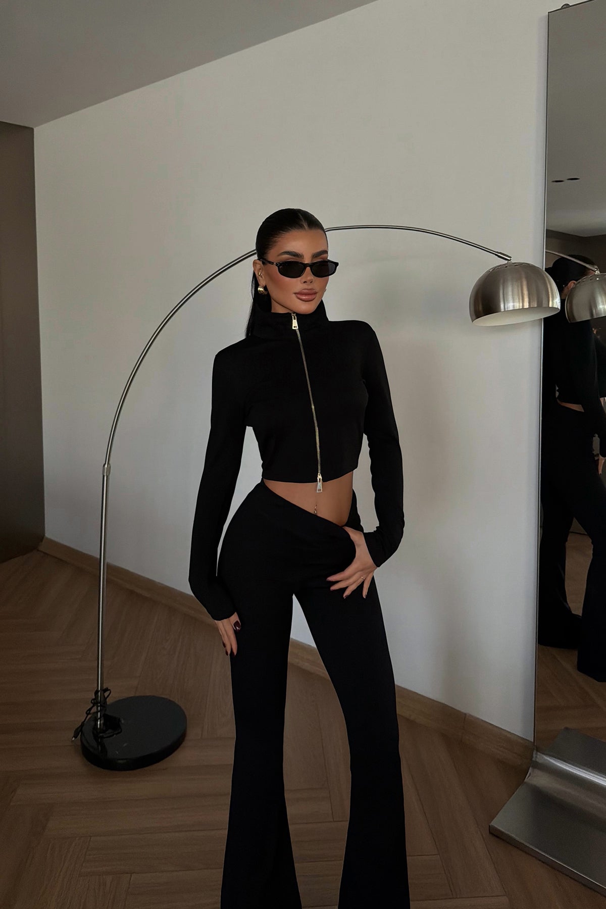 Siyah Bericca Eşofman Takımı ATE-4096