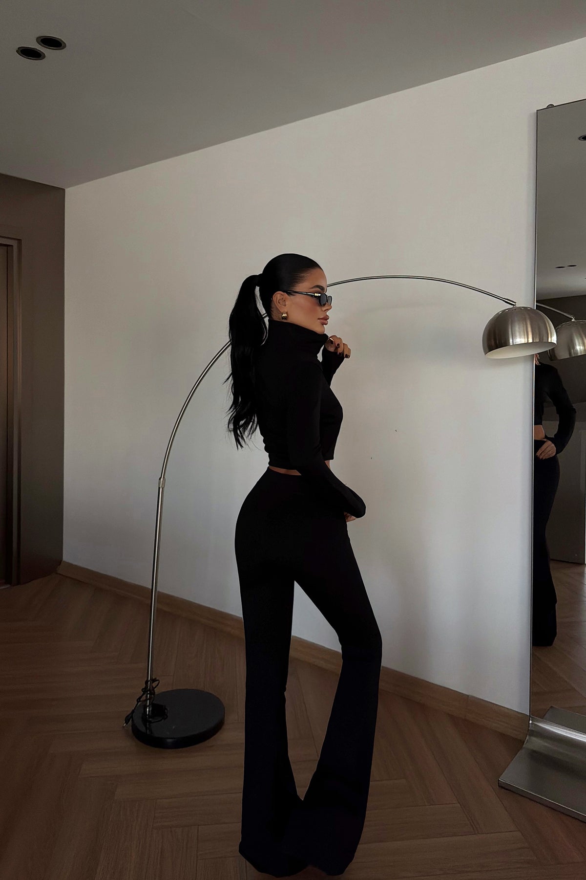 Siyah Bericca Eşofman Takımı ATE-4096