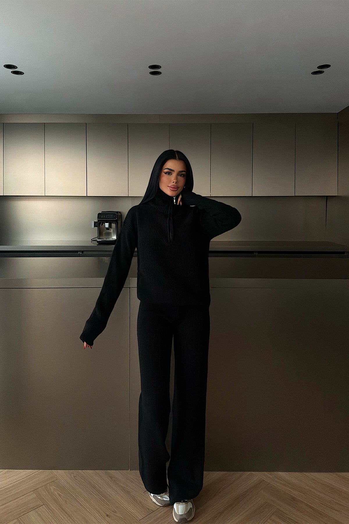 Siyah Nalani Triko Takım ATE-4271