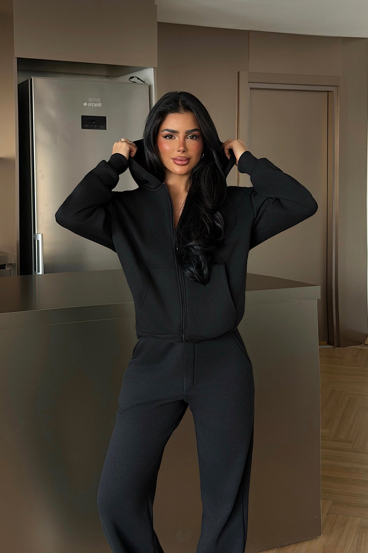 Siyah Rodeo Eşofman Takımı ATE-4410