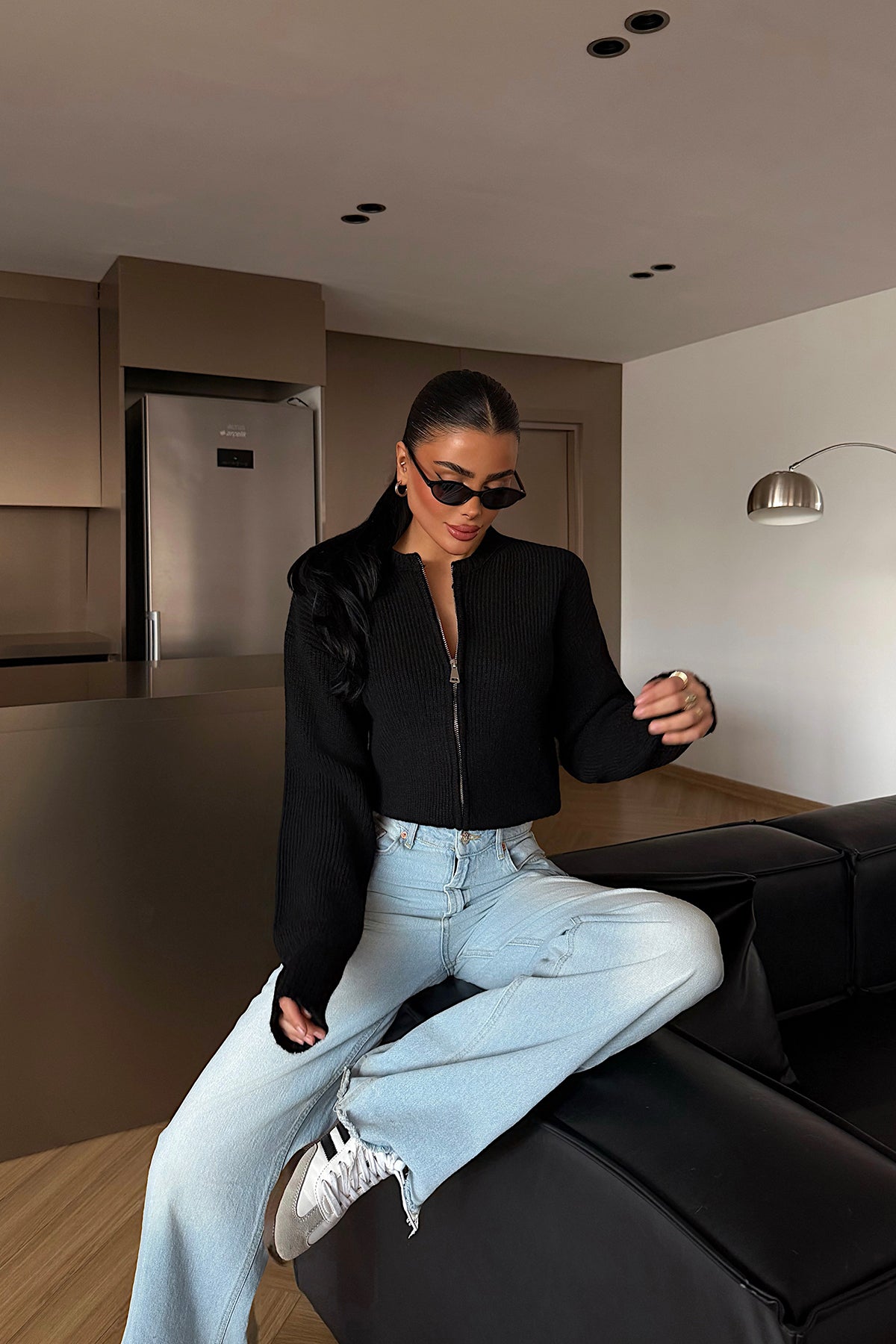 Siyah Lilja Triko Hırka ATE-4059