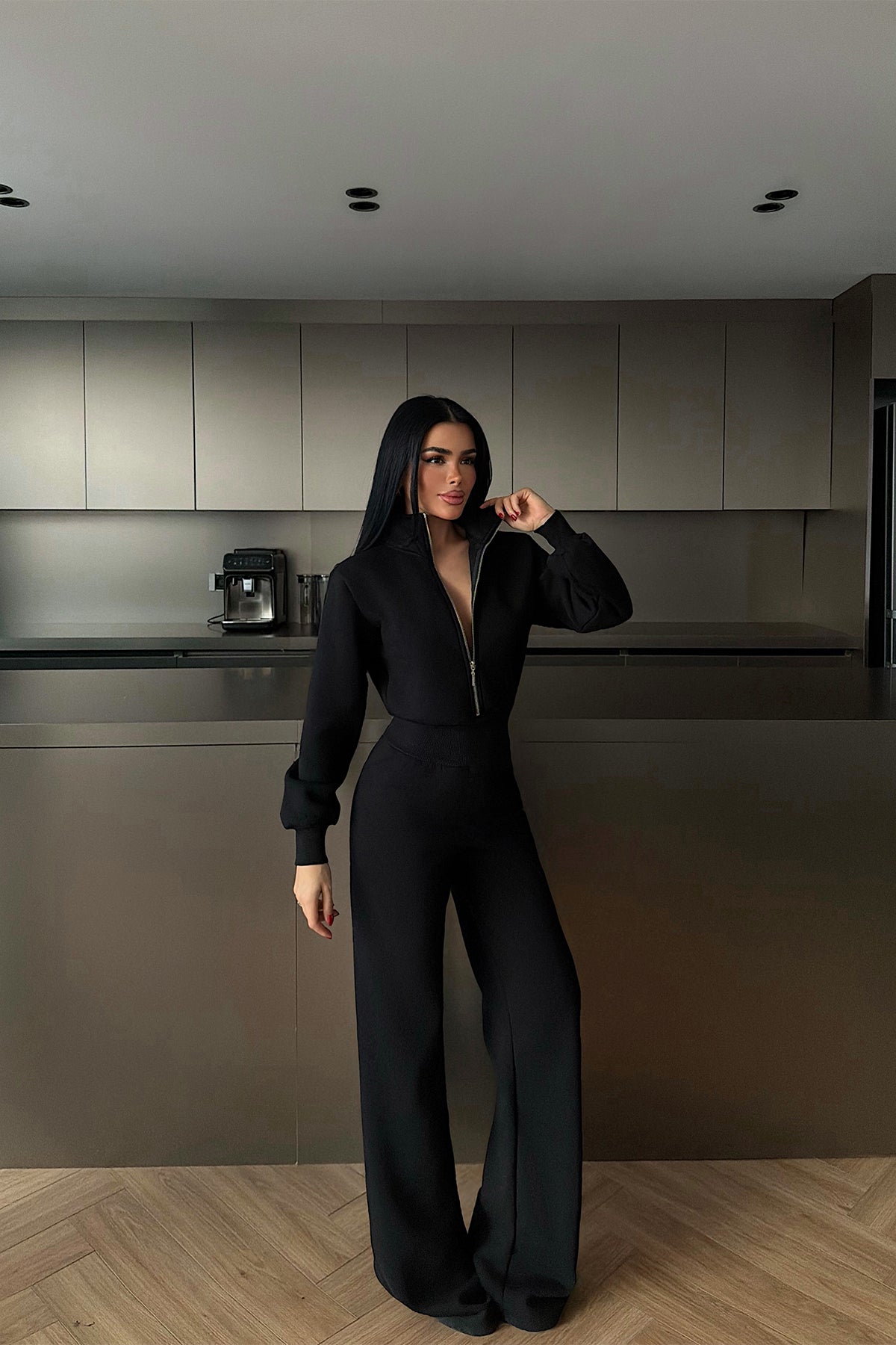 Siyah İssoly Tulum ATE-4294