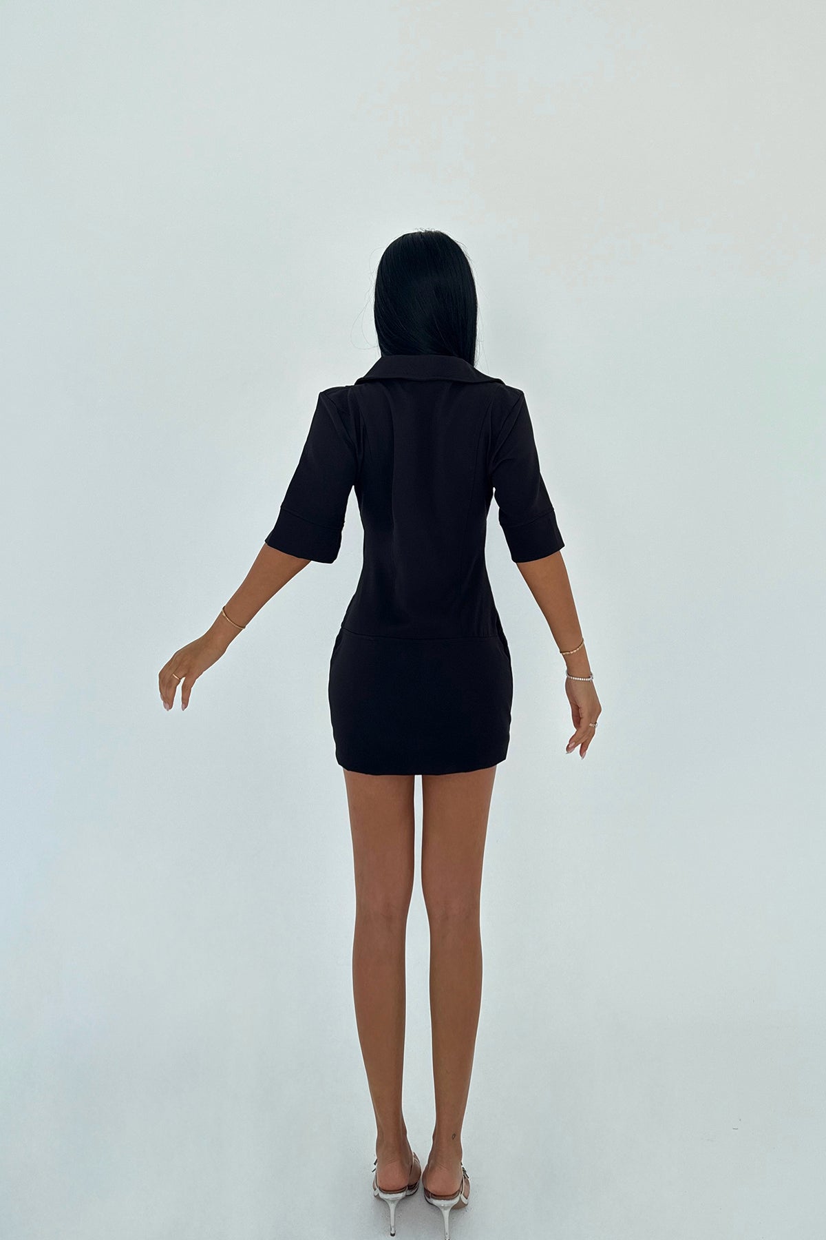 Siyah Chriselda Elbise ATE-2025