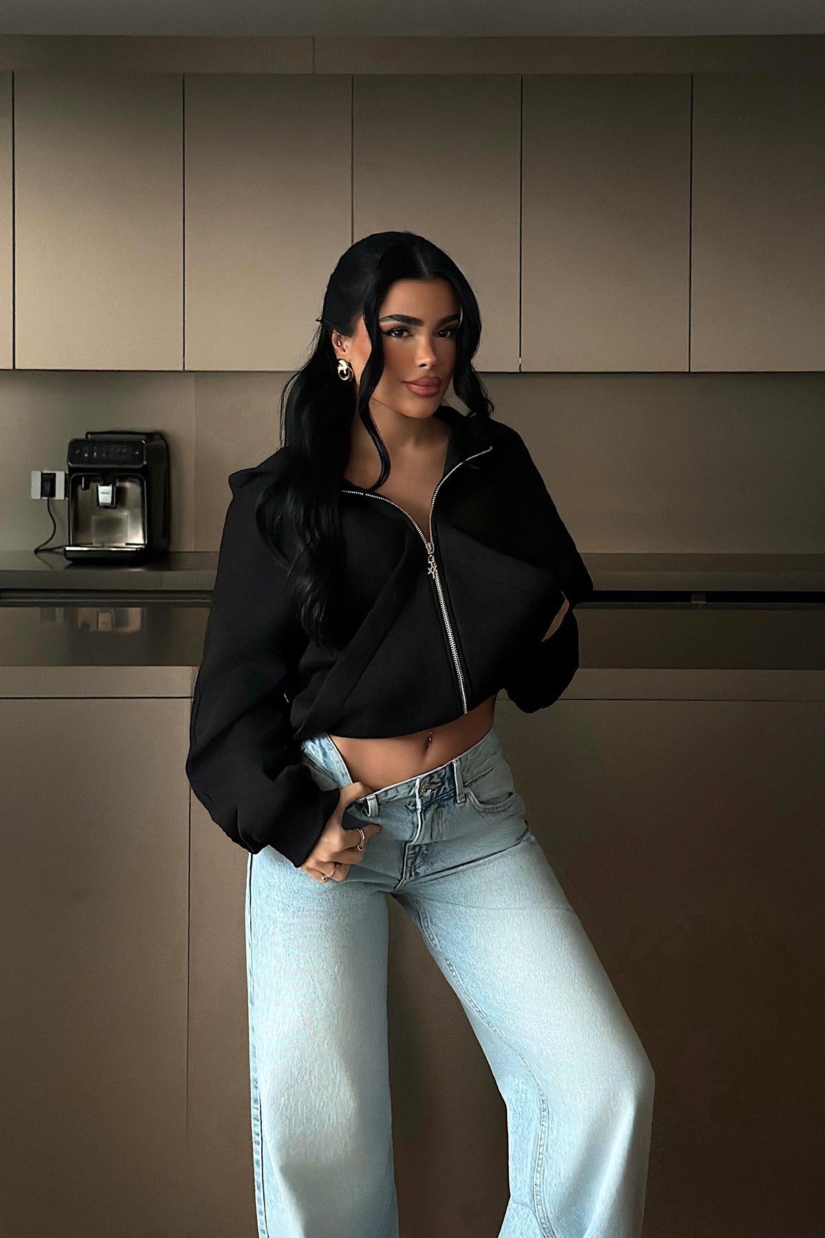 Siyah Madisyn Hırka ATE-2344