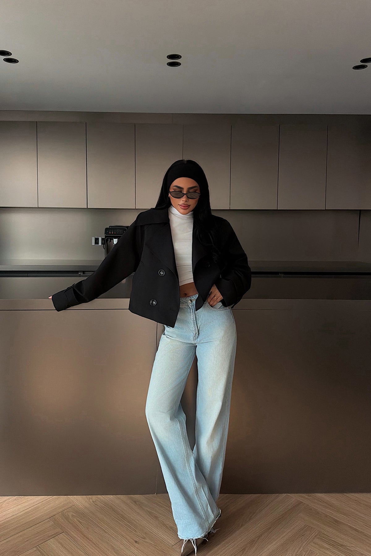 Siyah Klarris Trençkot ATE-4203