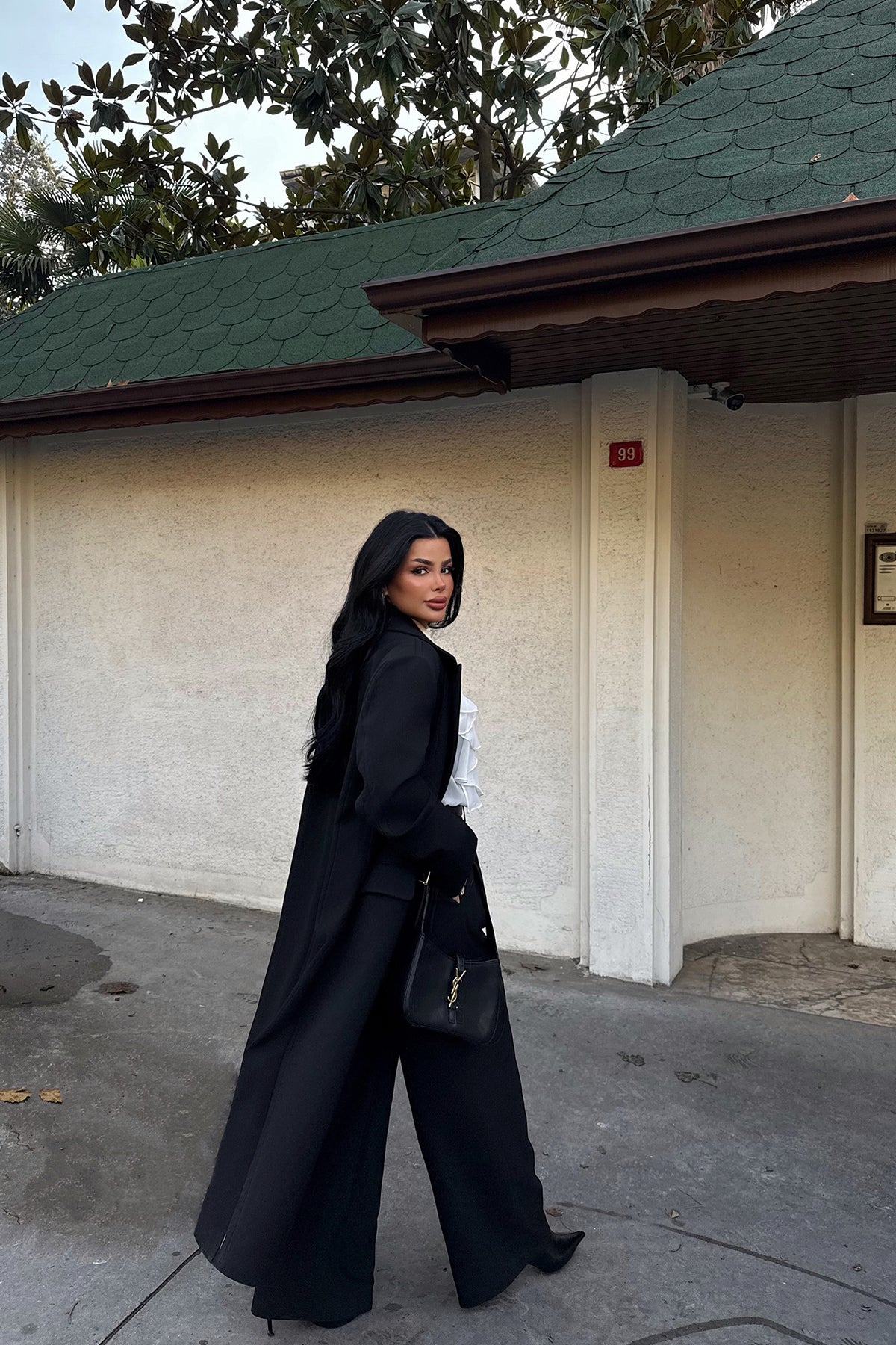 Siyah Arnaldo Uzun Ceket ATE-2173