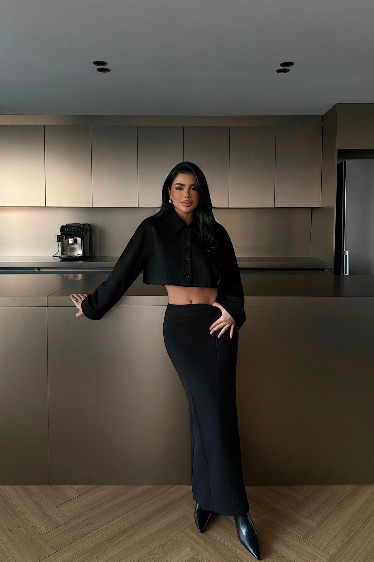 Siyah Elena İkili Takım ATE-1958