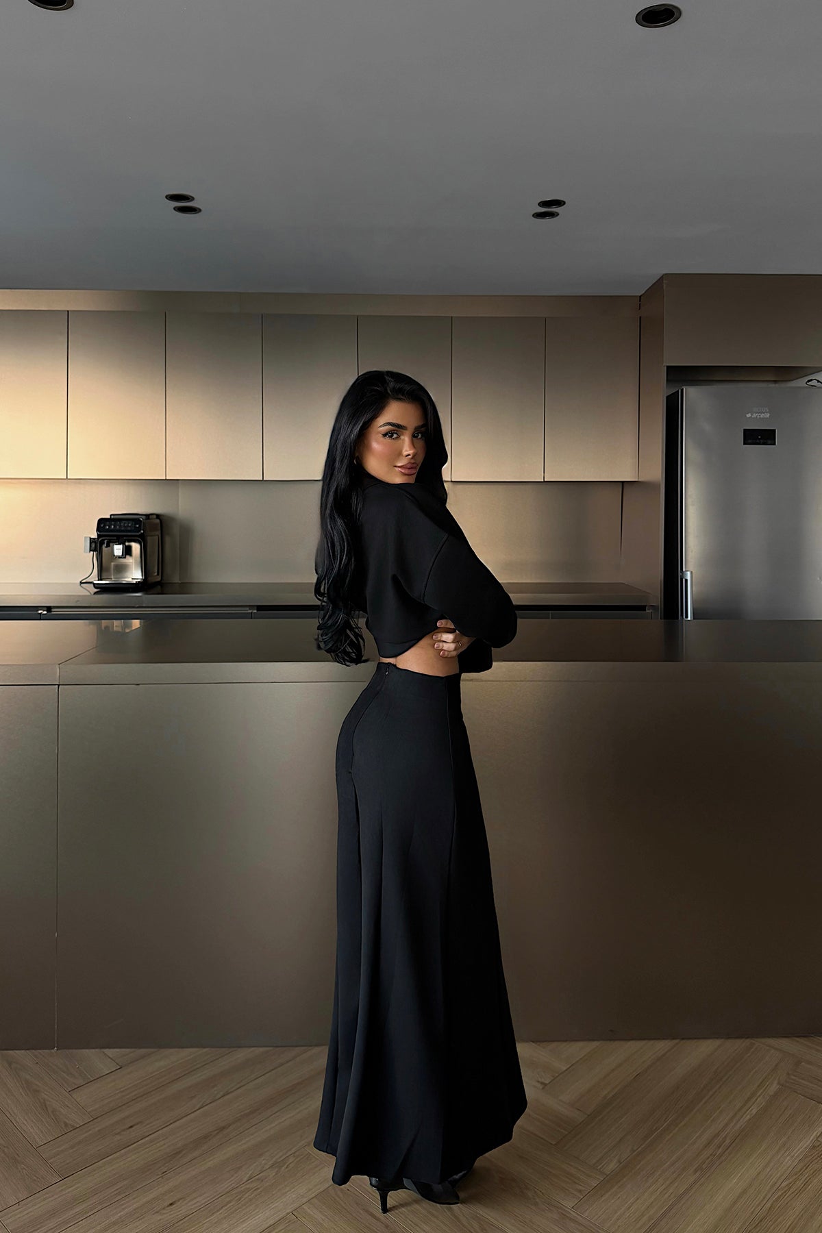 Siyah Elena İkili Takım ATE-1958