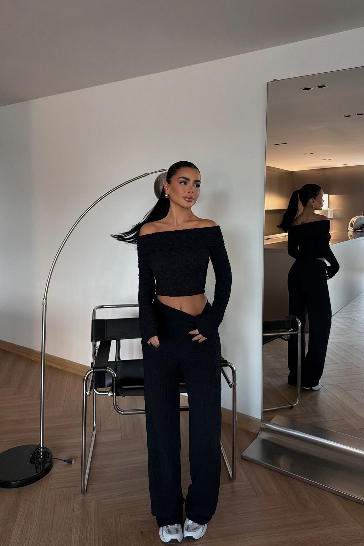 Siyah Laveau Takım ATE-3733