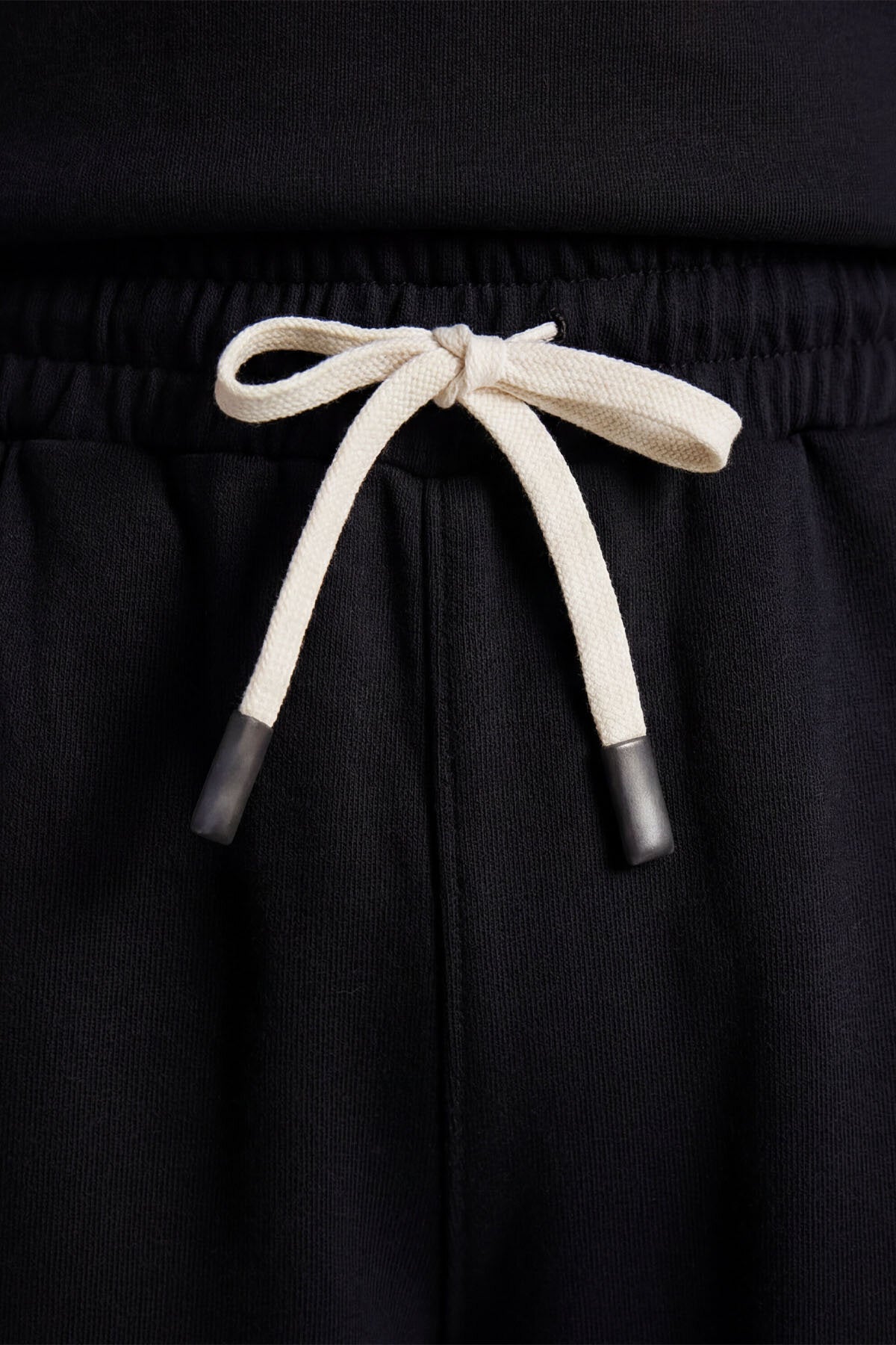 Siyah Oversize Fit Basic Erkek Şort Takım - 85292