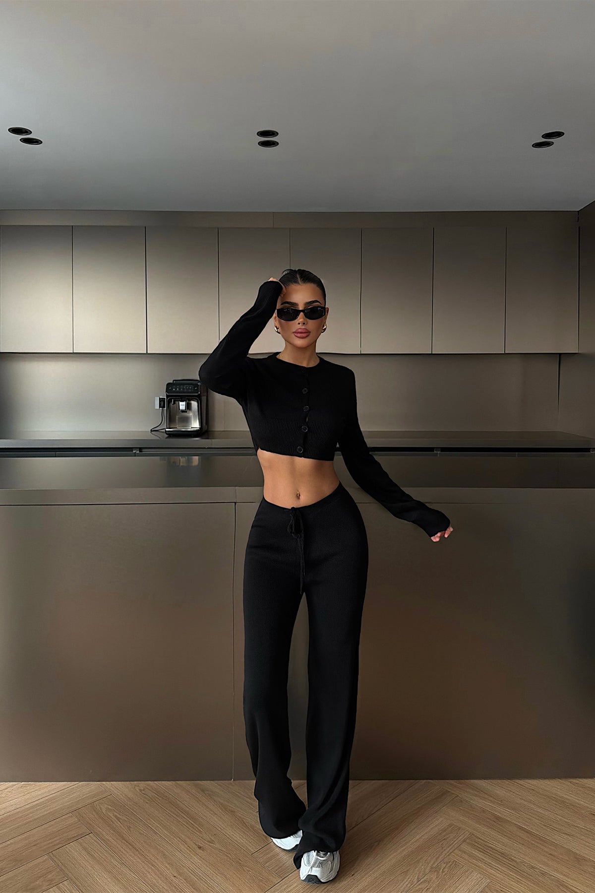 Siyah Nagina Triko Takım ATE-4400