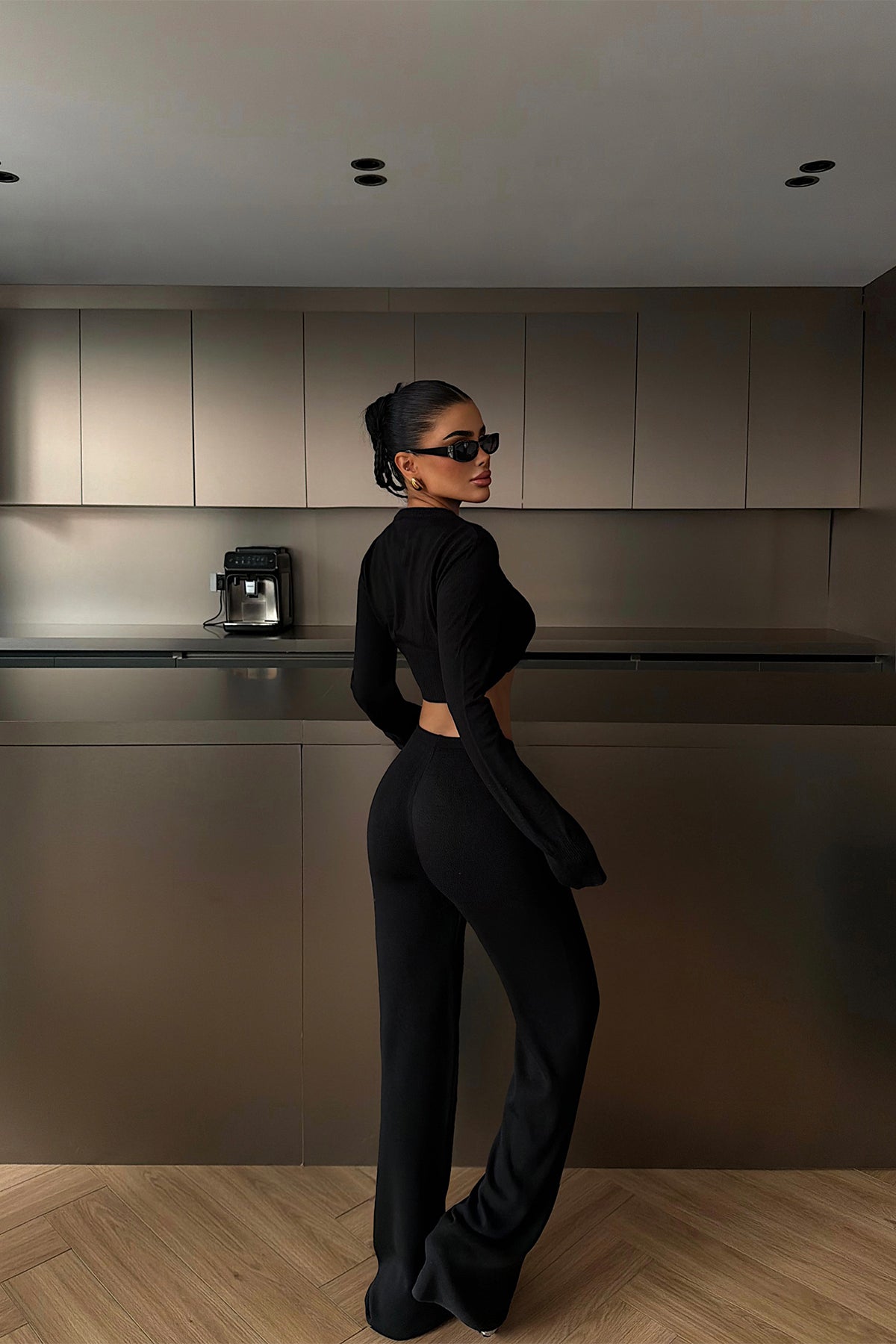 Siyah Nagina Triko Takım ATE-4400