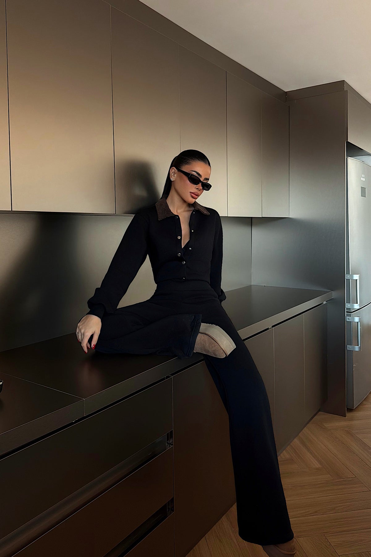 Siyah Boots Şordonlu Tulum ATE-4361