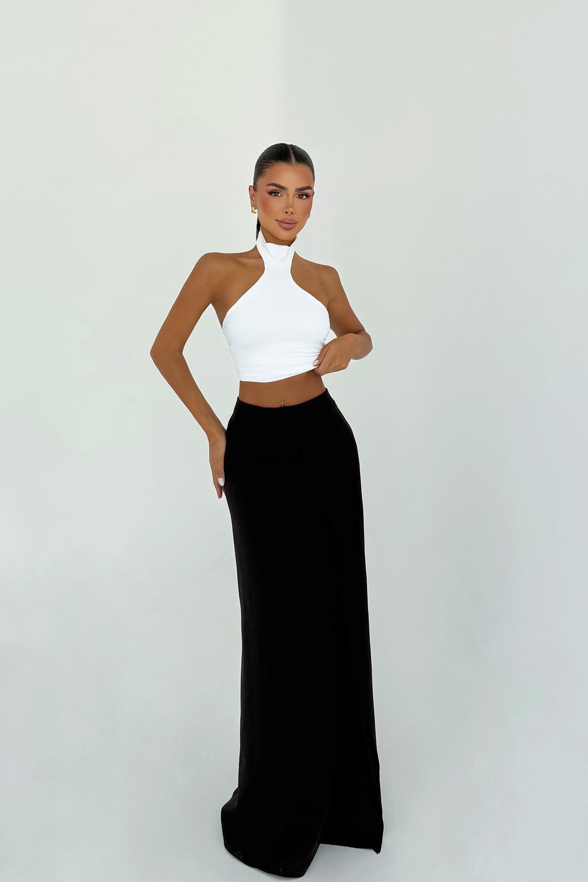 Siyah Drea Uzun Etek ATE-2346