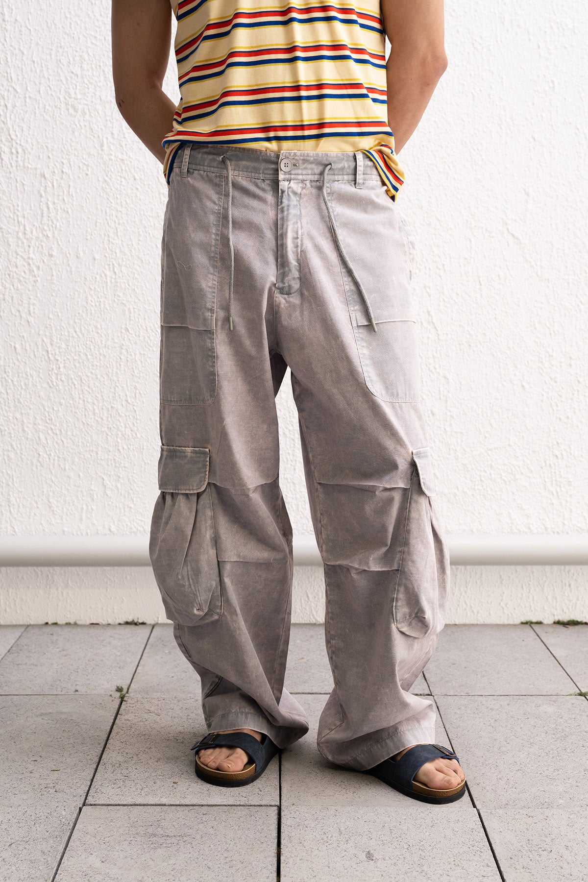 SOLUK EFEKTLİ KARGO GRİ PANTOLON