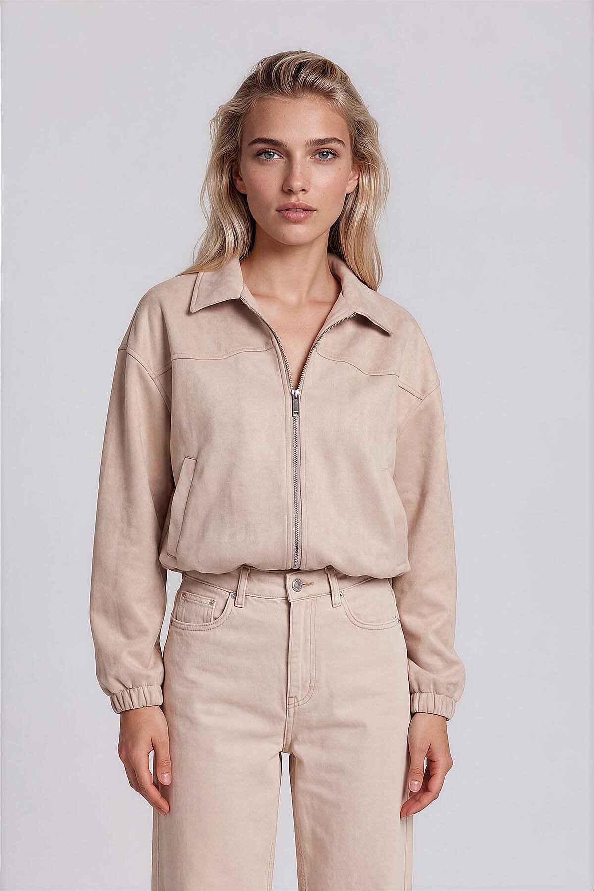 Süet Bomber Ceket