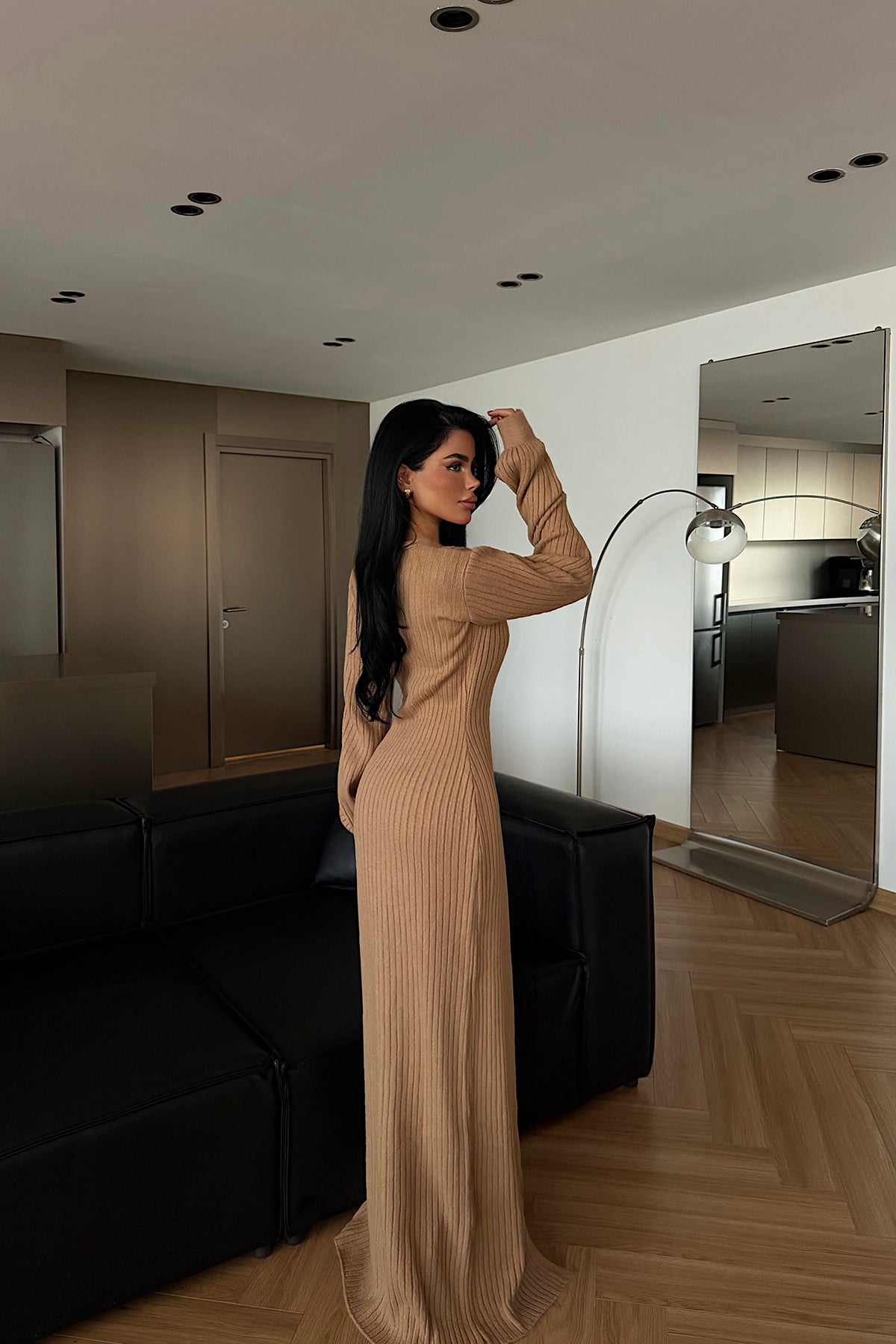 Taba Ophelie Triko Elbise ATE-4462