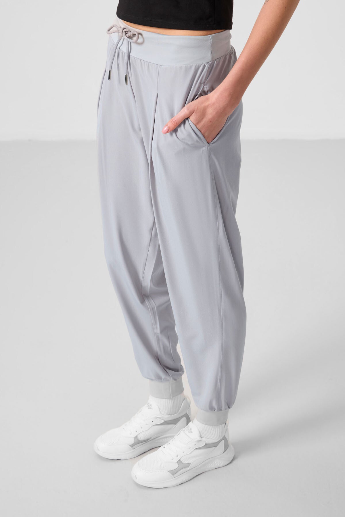 Taş Cepli Standart Kalıp Kadın Yoga Pantolon - 94677