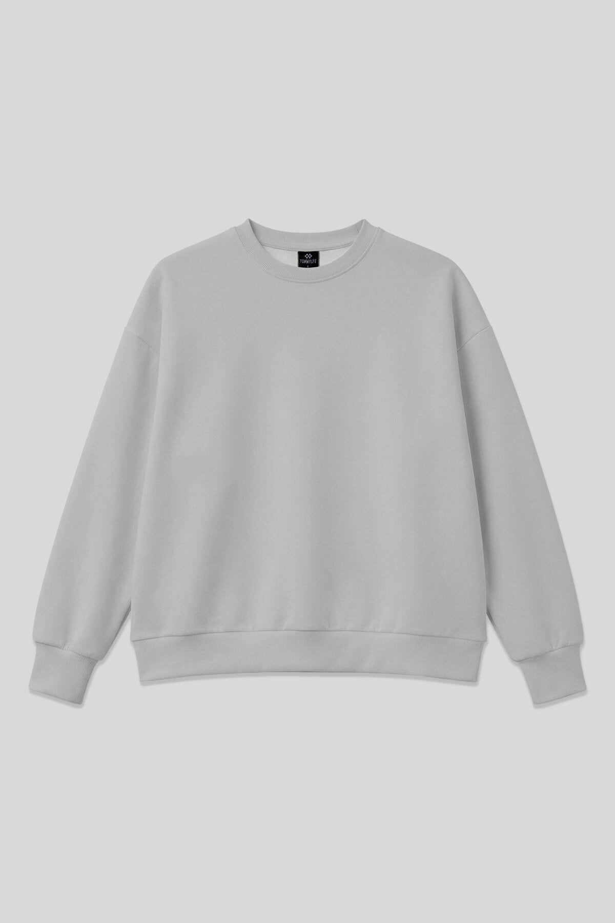 Taş Basic O Yaka Oversize Kadın Sweatshirt - 97053