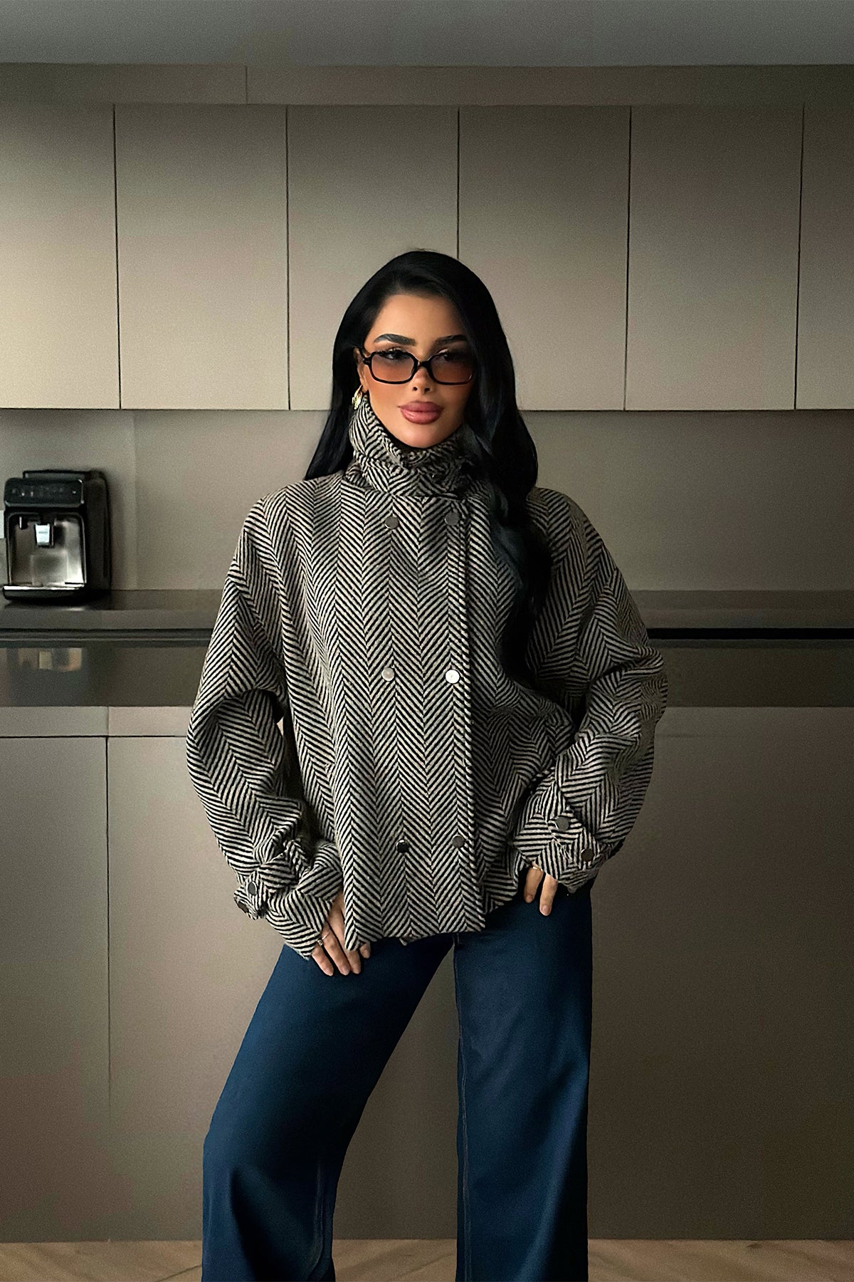 Taş Rengi Cherie kaban ATE-4343