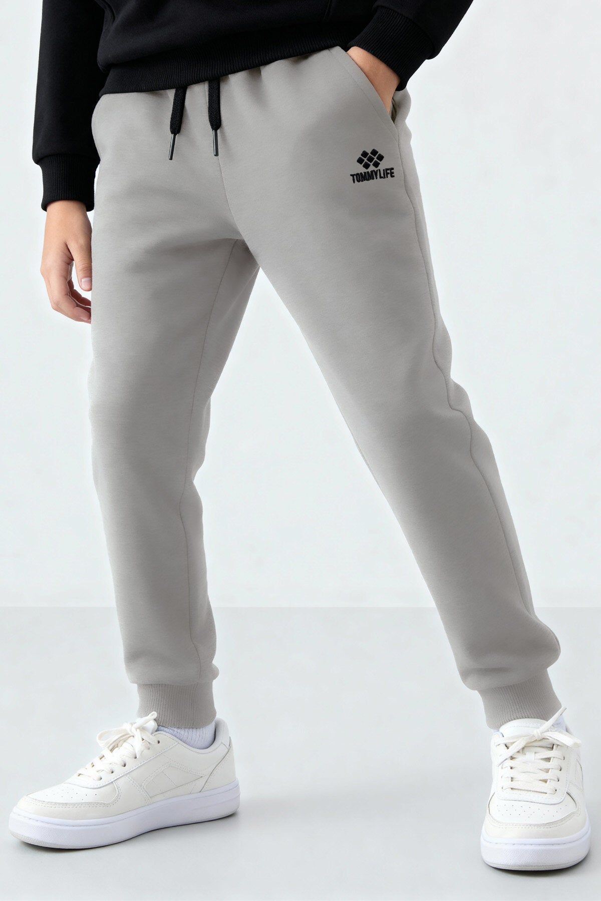 Taş Standart Fit Manşetli İnce Erkek Çocuk Eşofman Alt - 11205