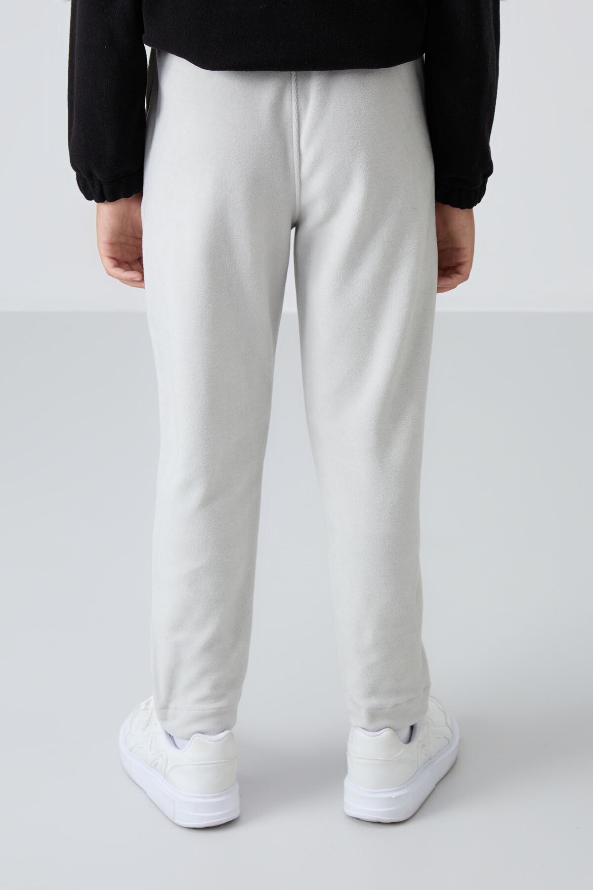 Taş Kalın Yumuşak Dokulu Standart Fit Nakışlı Polar Erkek Çocuk Eşofman Alt - 11219