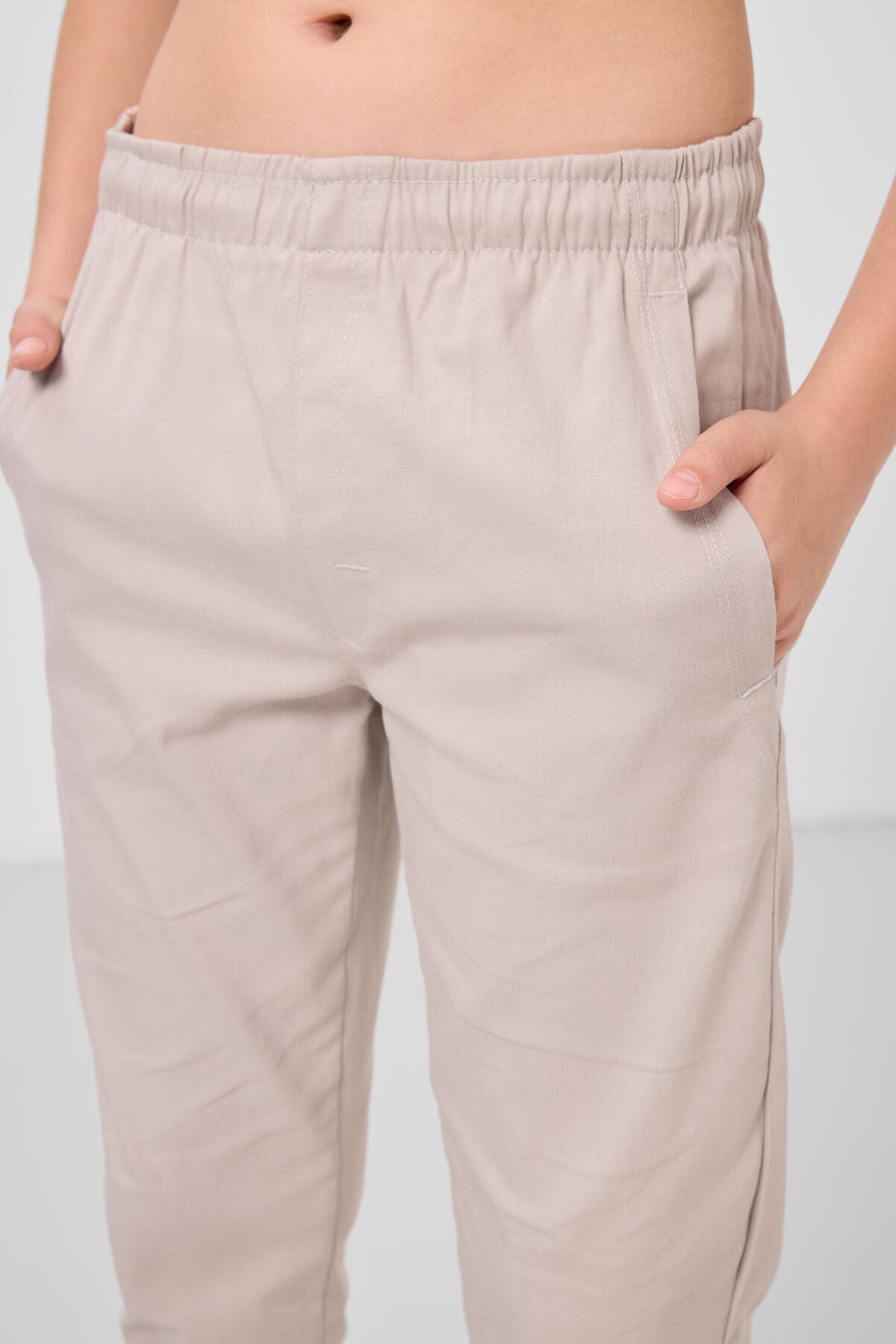 Taş Standart Fit Dokuma Hafif Esnek Chino Erkek Çocuk Pantolon - 11272