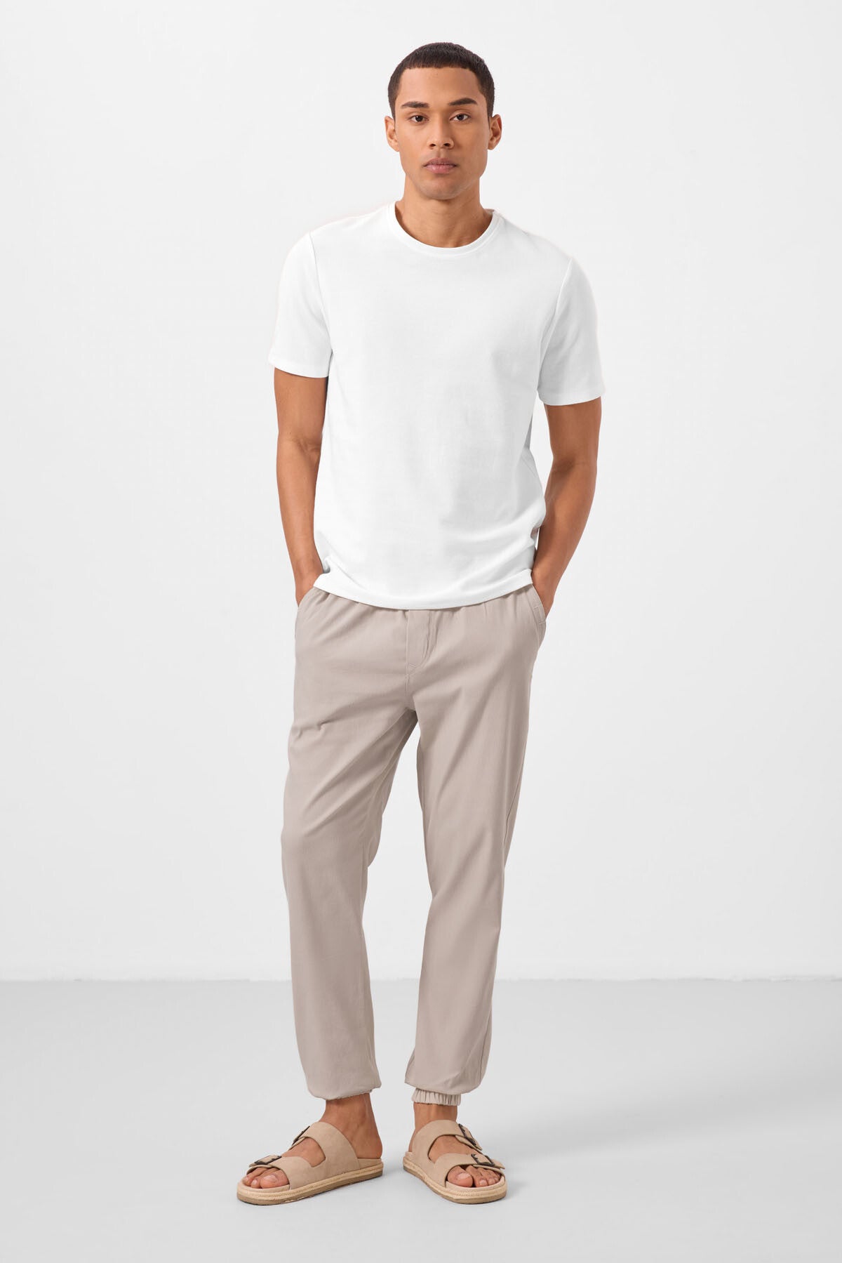 Taş Standart Fit Dokuma Hafif Esnek Chino Erkek Pantolon - 82176