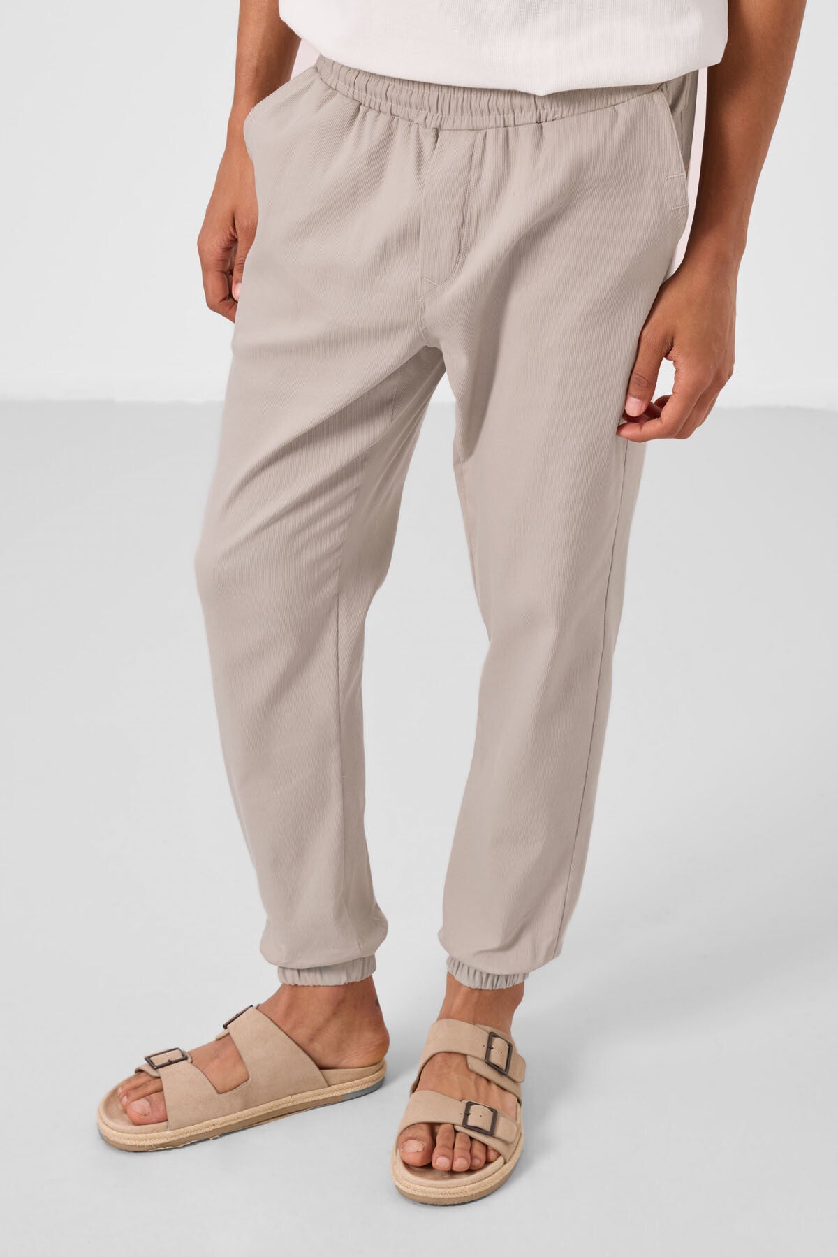 Taş Standart Fit Dokuma Hafif Esnek Chino Erkek Pantolon - 82176