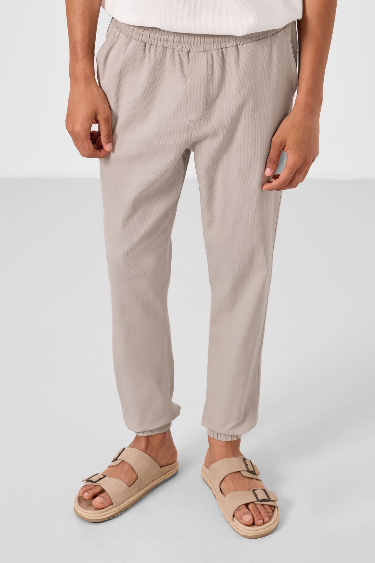 Taş Standart Fit Dokuma Hafif Esnek Chino Erkek Pantolon - 82176