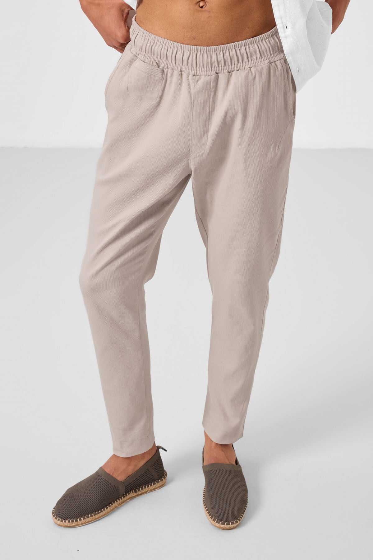 Taş Standart Fit Dokuma Hafif Esnek Chino Erkek Pantolon - 82177