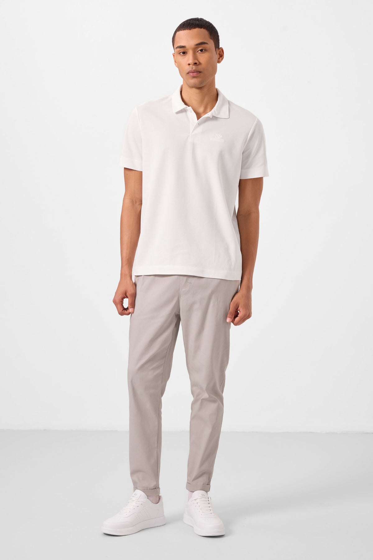 Taş Standart Fit Dokuma Hafif Esnek Chino Erkek Pantolon - 82178