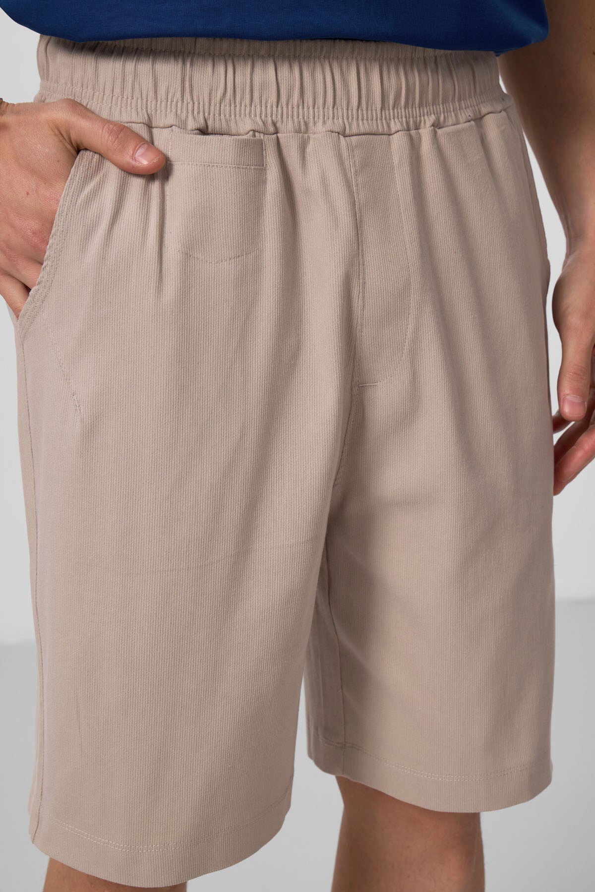 Taş Standart Fit Dokuma Hafif Esnek Chino Erkek Şort - 81290