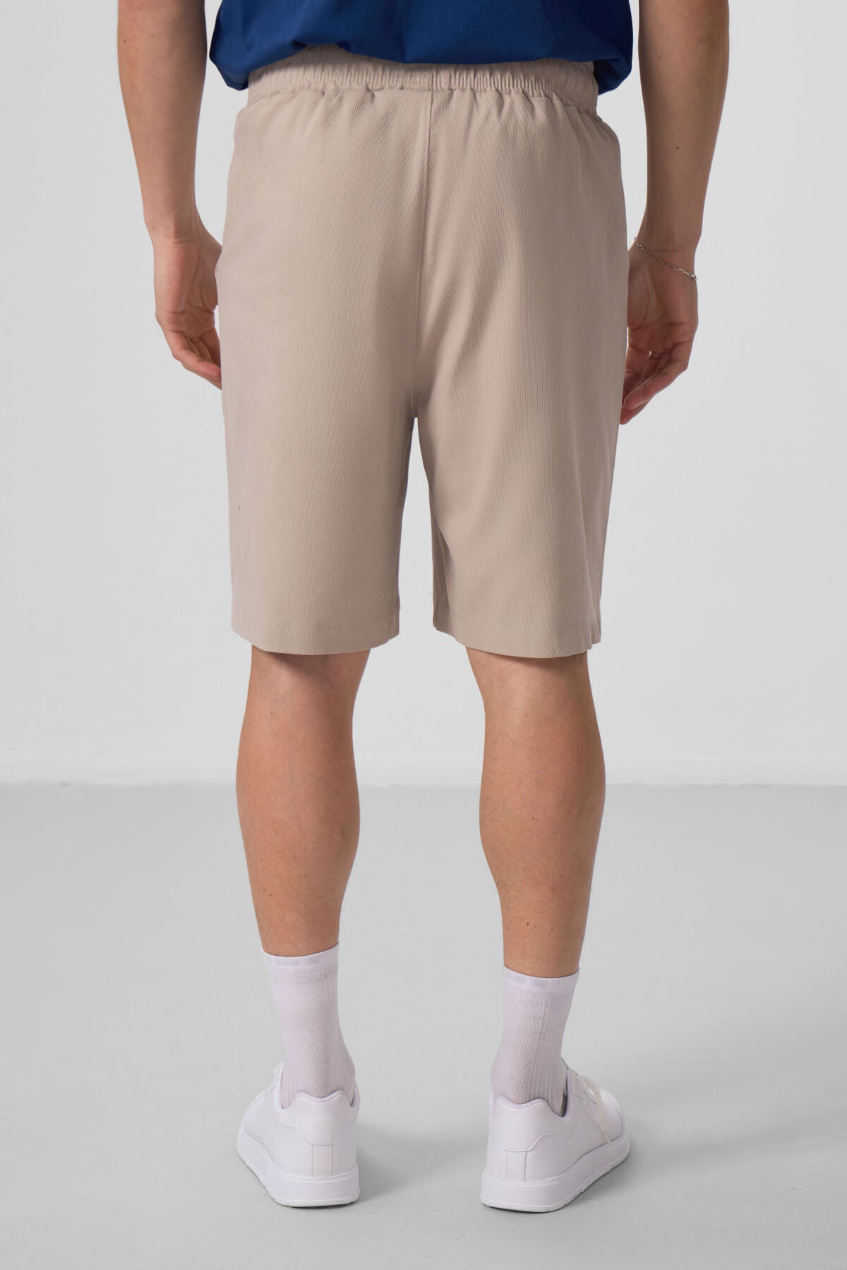 Taş Standart Fit Dokuma Hafif Esnek Chino Erkek Şort - 81290