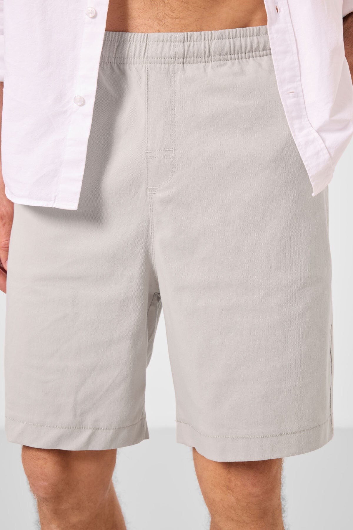 Taş Standart Fit Dokuma Hafif Esnek Chino Erkek Şort - 81293