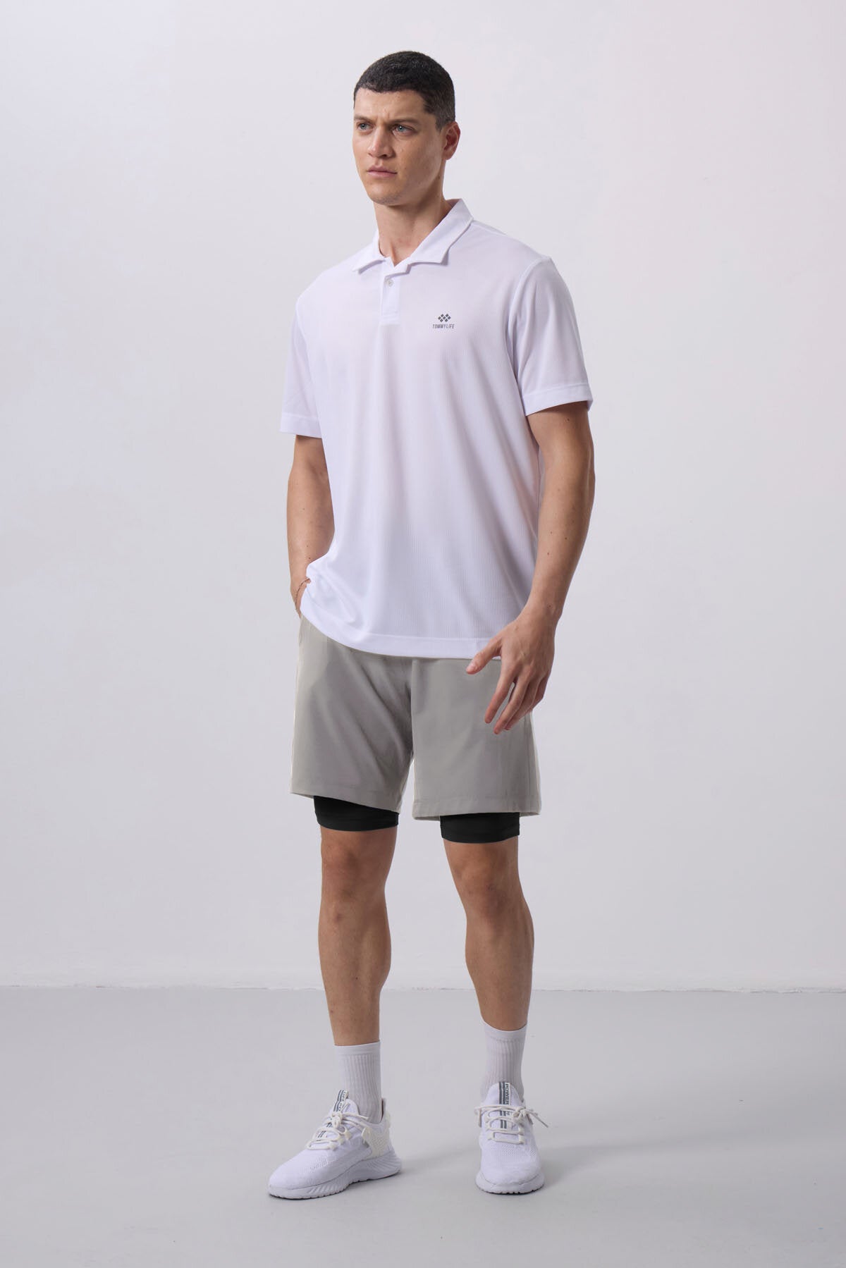 Taş İnce Yumuşak Standart Fit Erkek Taytlı Şort - 81287