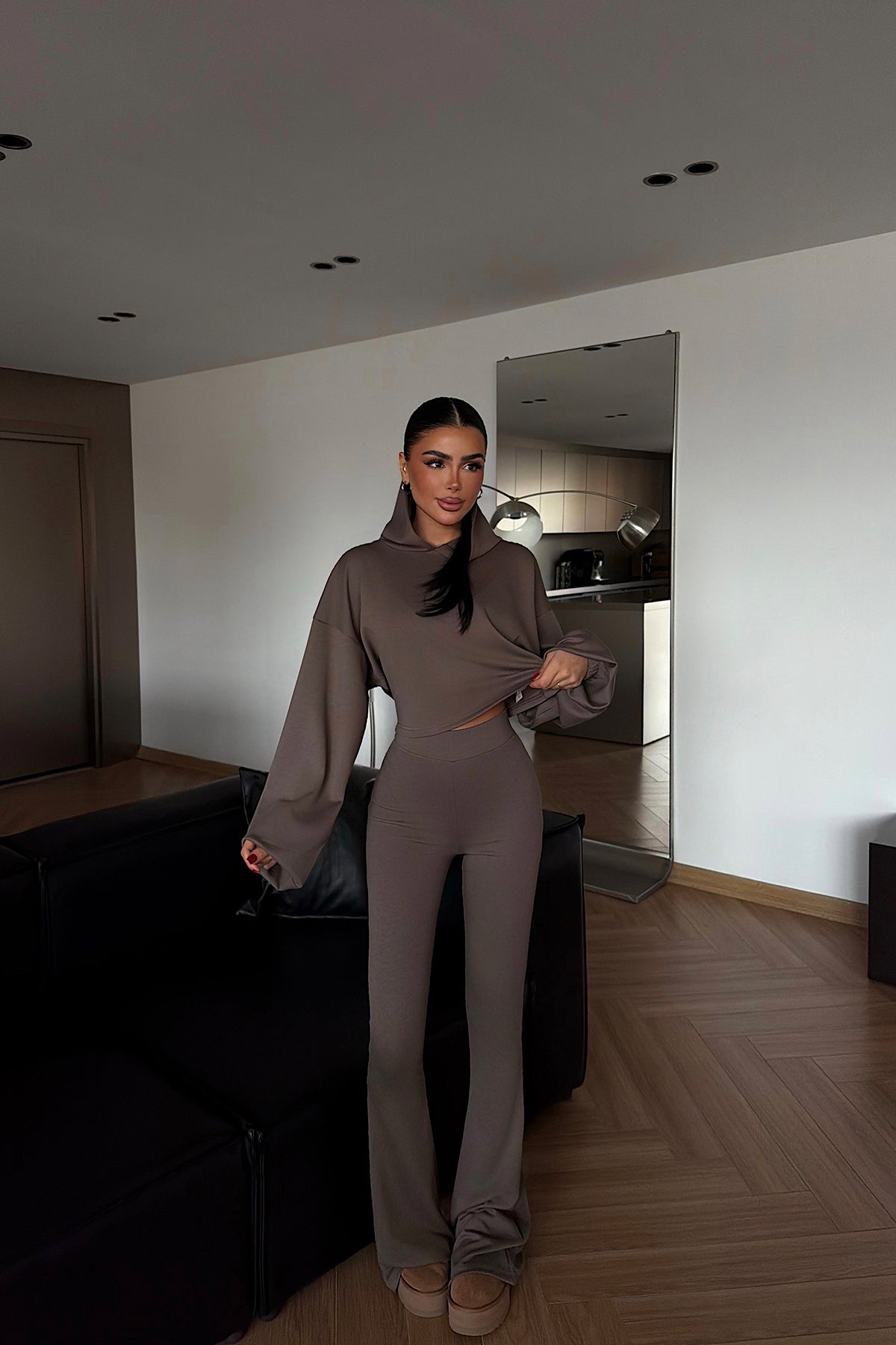 Taş Rengi Kerrie Eşofman Takım ATE-4150